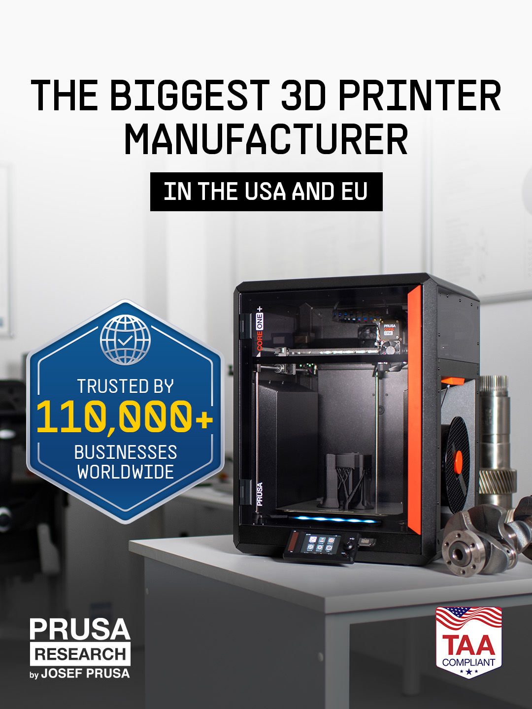 Technology Facebook ad example 19: Prusa is the secure option