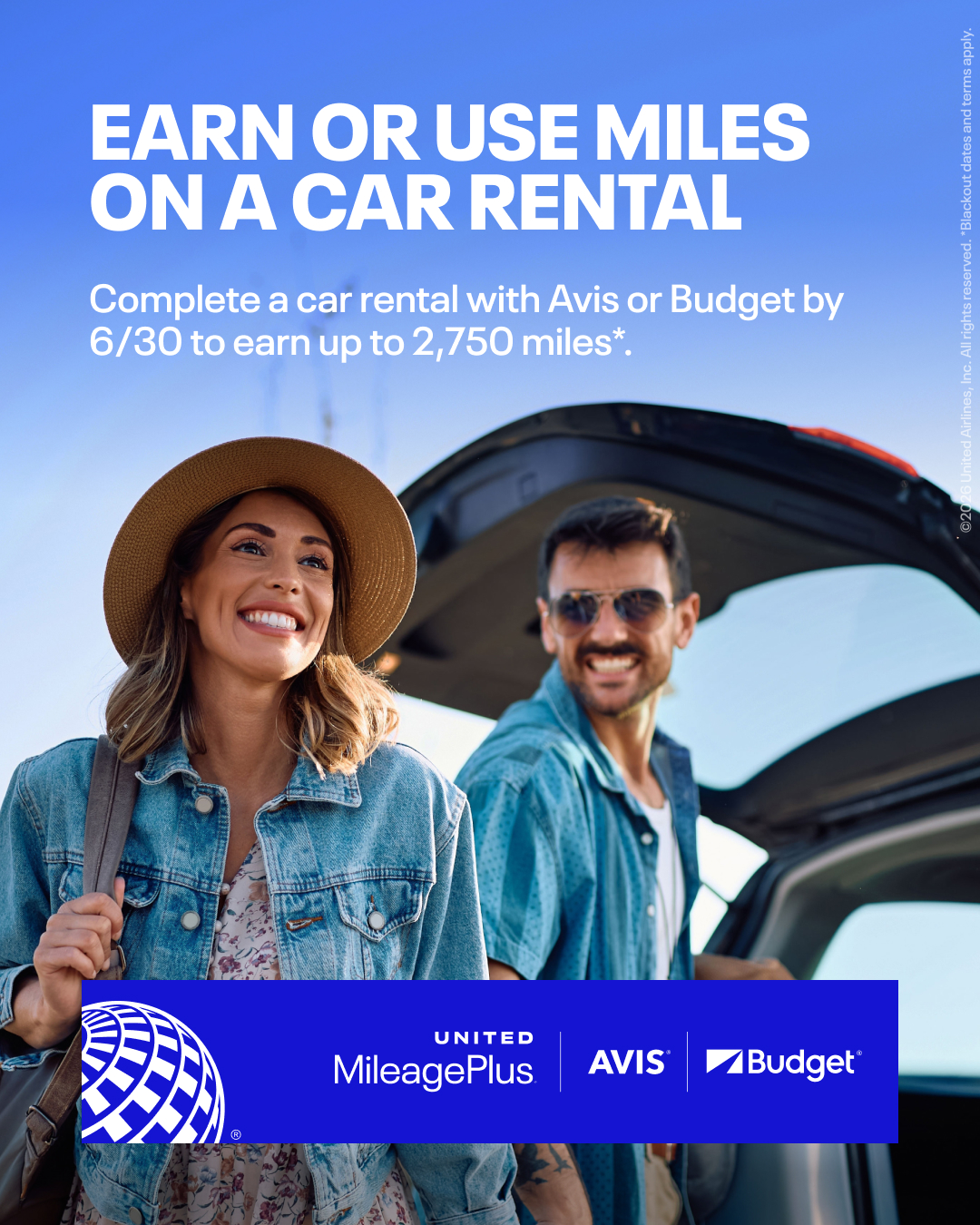 Travel Facebook ad example 19: EARN OR USE MILES ON A CAR RENTAL