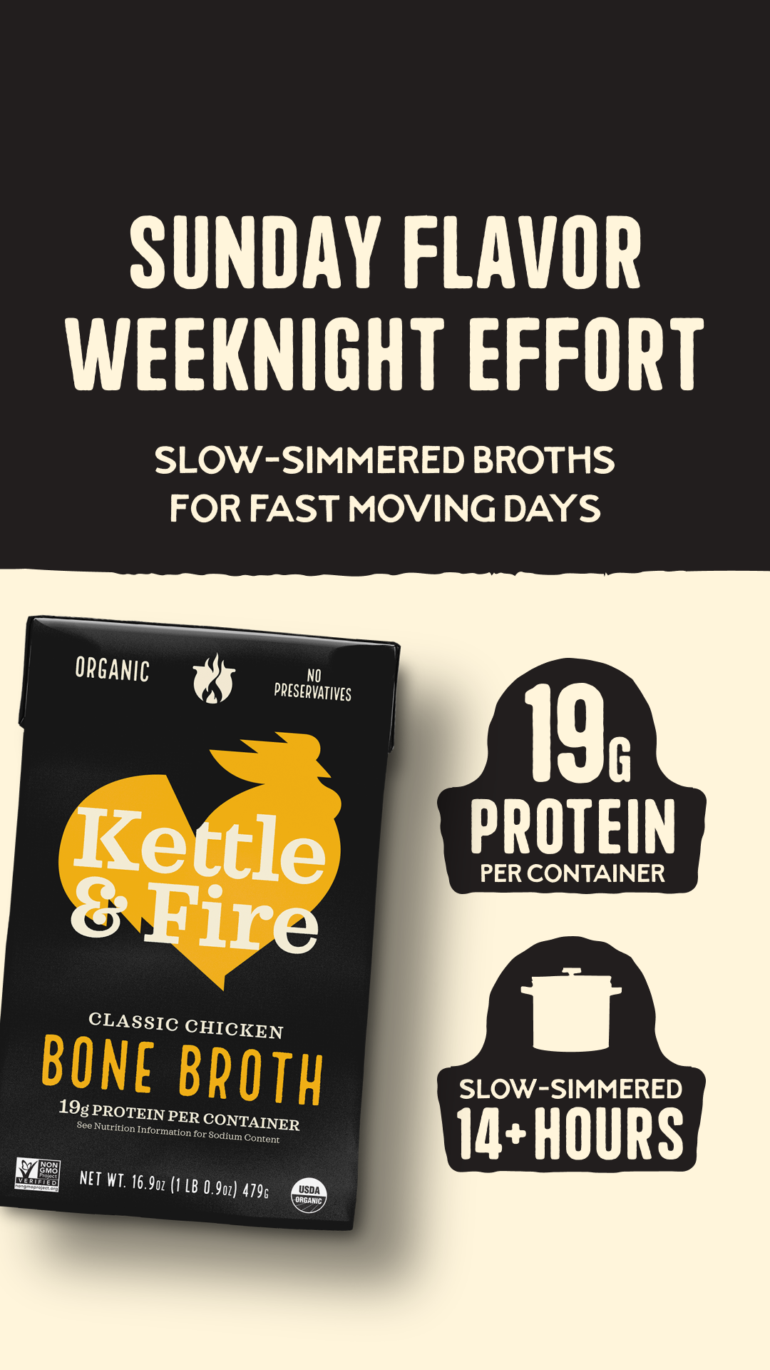 Food & Drink Facebook ad example 41: The Best Bone Broth For All-In-One Nutrition