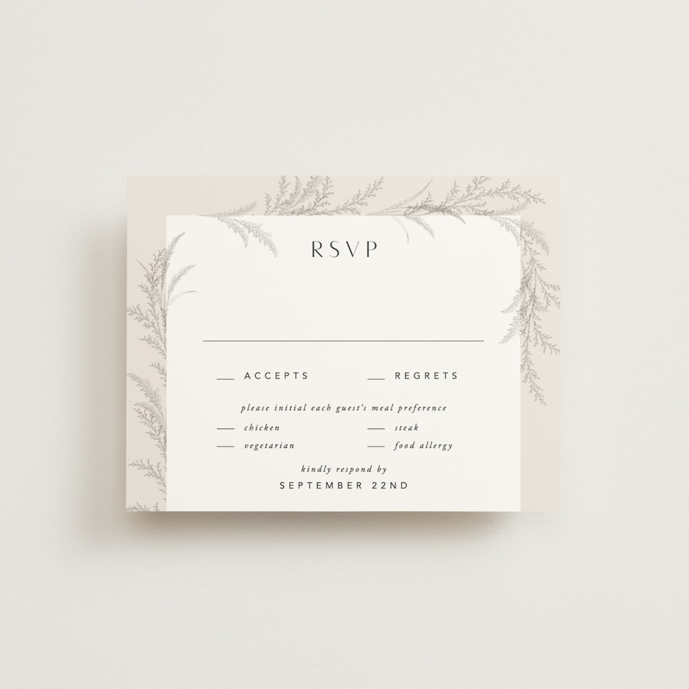 Weddings Facebook ad example 47: Etched Frame - RSVP Cards