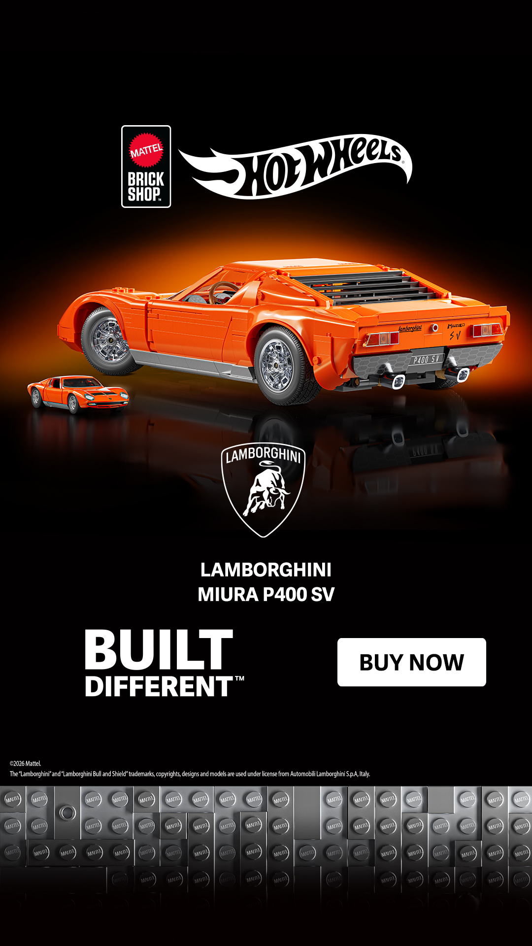 Kids & Baby Facebook ad example 4: Build the Lamborghini Miura P400 SV