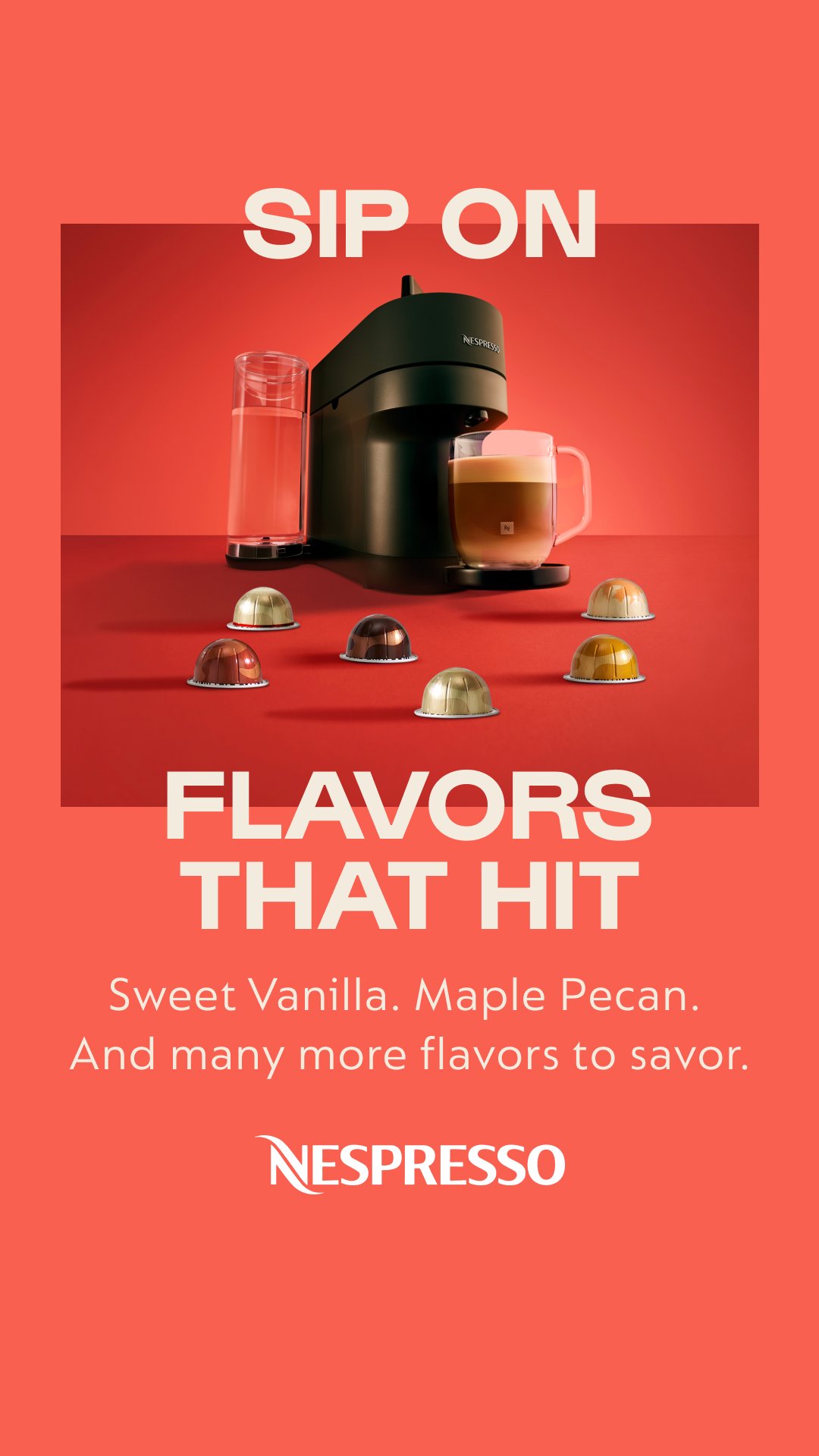 Food & Drink Facebook ad example 1: Sip on a world of flavors