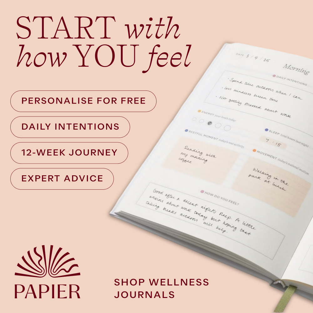 Weddings Facebook ad example 45: Shop wellness journals