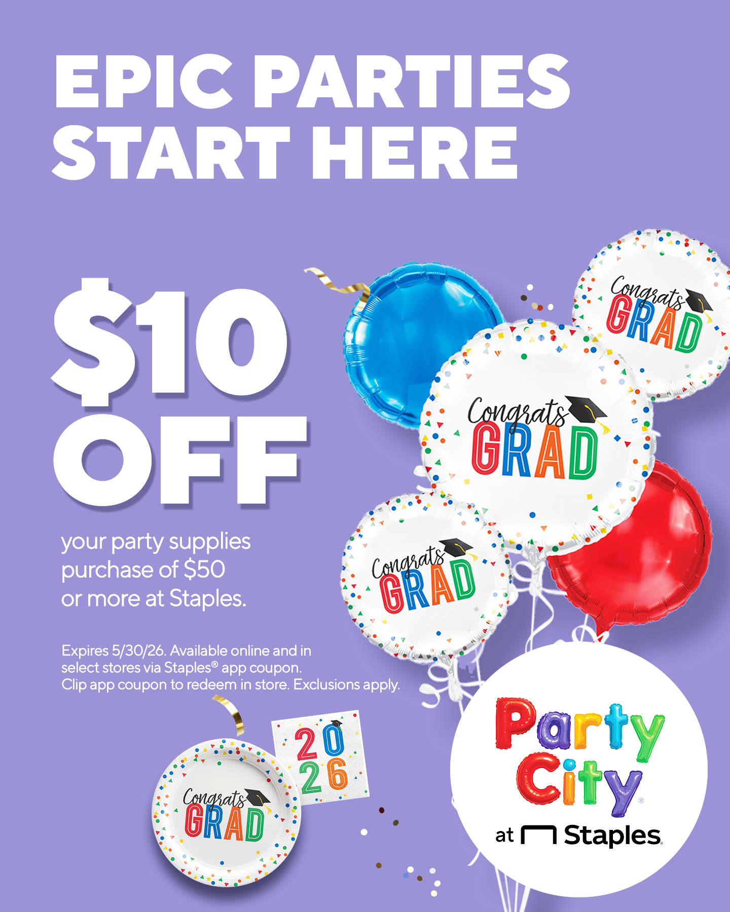 Office Facebook ad example 41: Celebrate the grad.