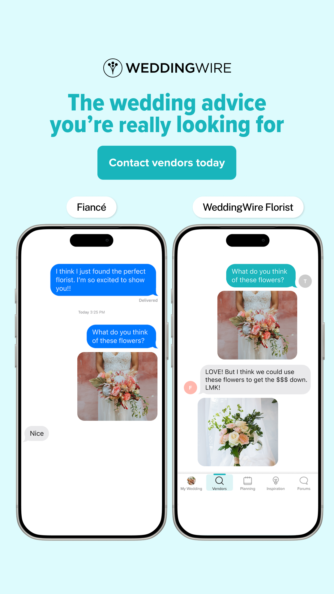 Weddings Facebook ad example 24: Reliable sources