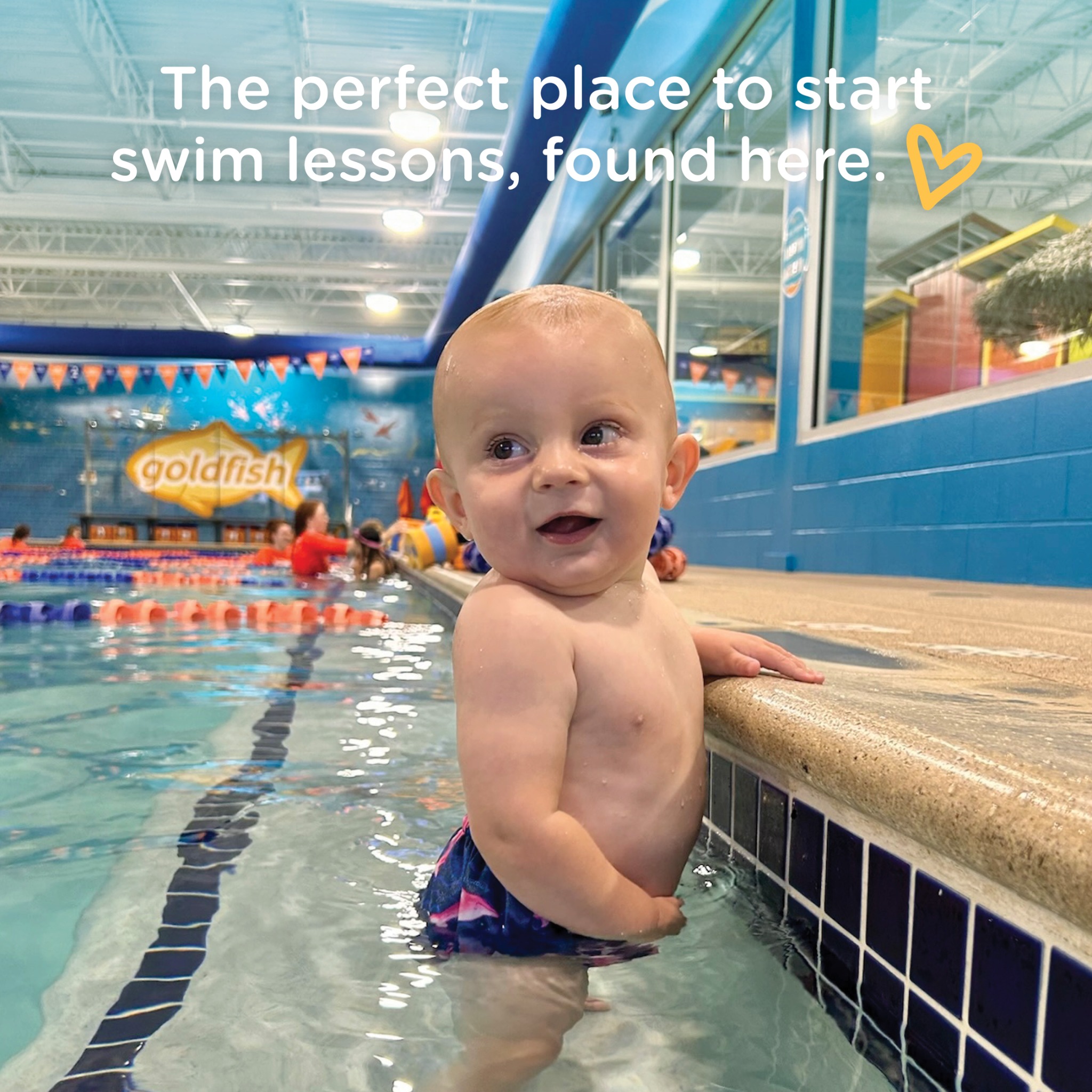 Kids & Baby Facebook ad example 8: A gentle way to introduce baby to the water.