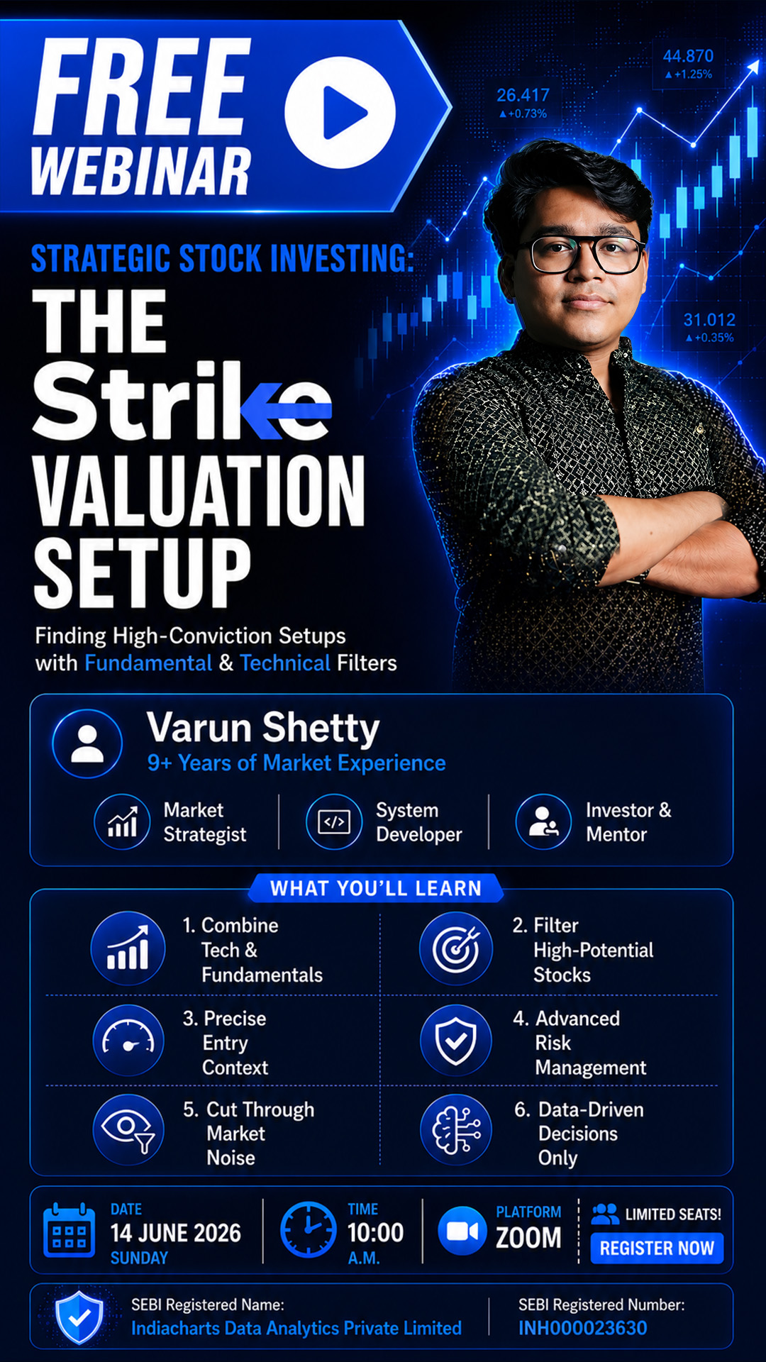 Software Facebook ad example 24: Free Webinar: The Strike Valuation Setup