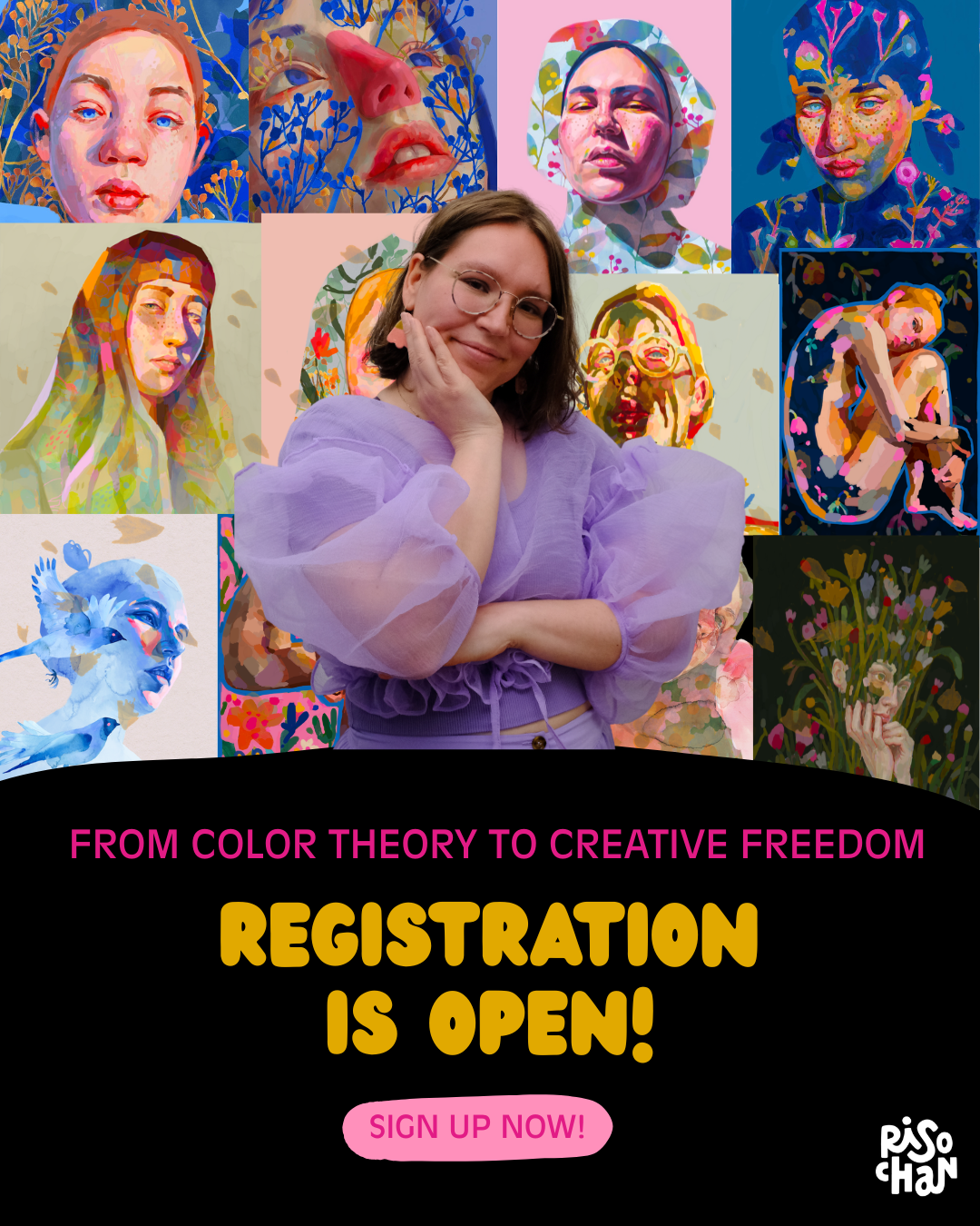 Art & Design Facebook ad example 32: Sign Up Now!