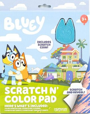 Books Facebook ad example 26: Bluey: Scratch & Color Pad w/ Scratch Coin