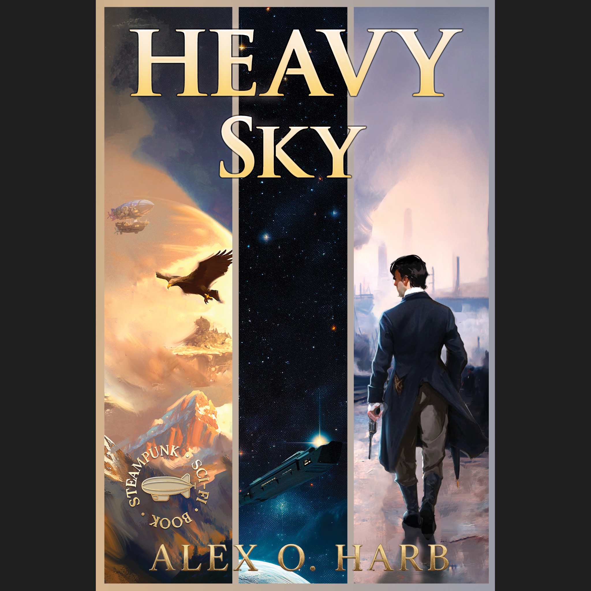 Books Facebook ad example 7: Sci-fi/Steampunk novel is on sale