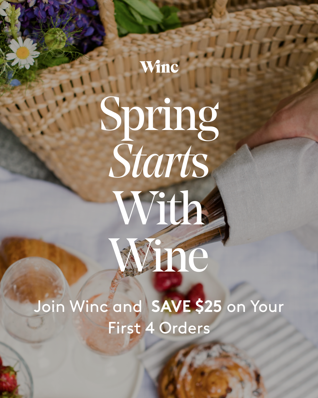 Subscriptions Facebook ad example 21: Join Winc—Internet's #1 Wine Club!