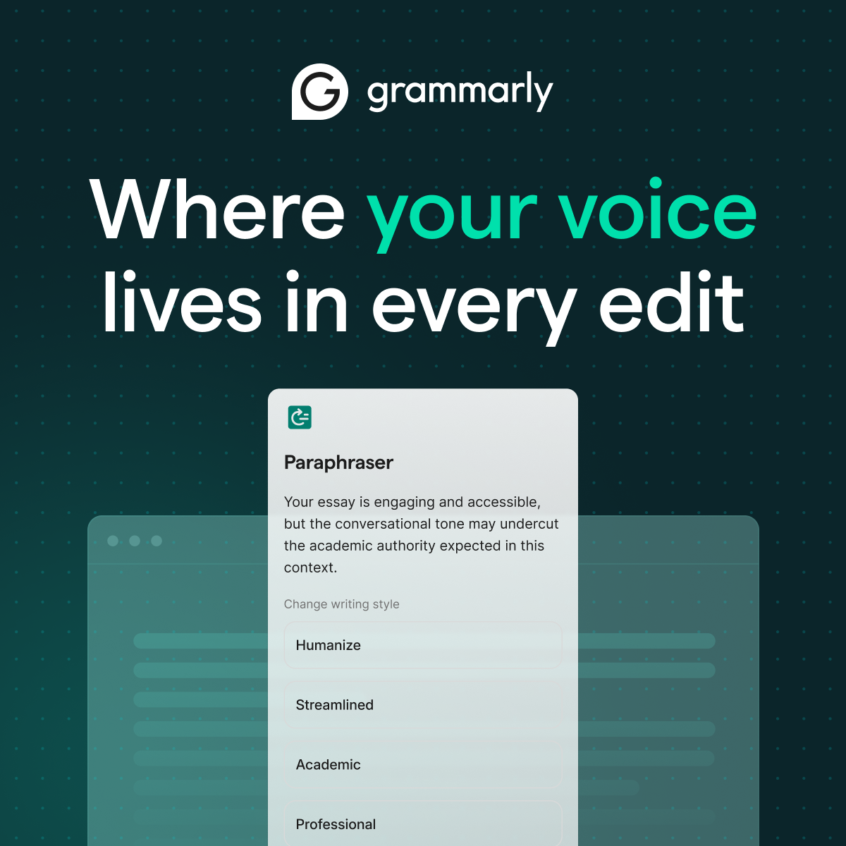 Software Facebook ad example 30: Where writing meets resonance