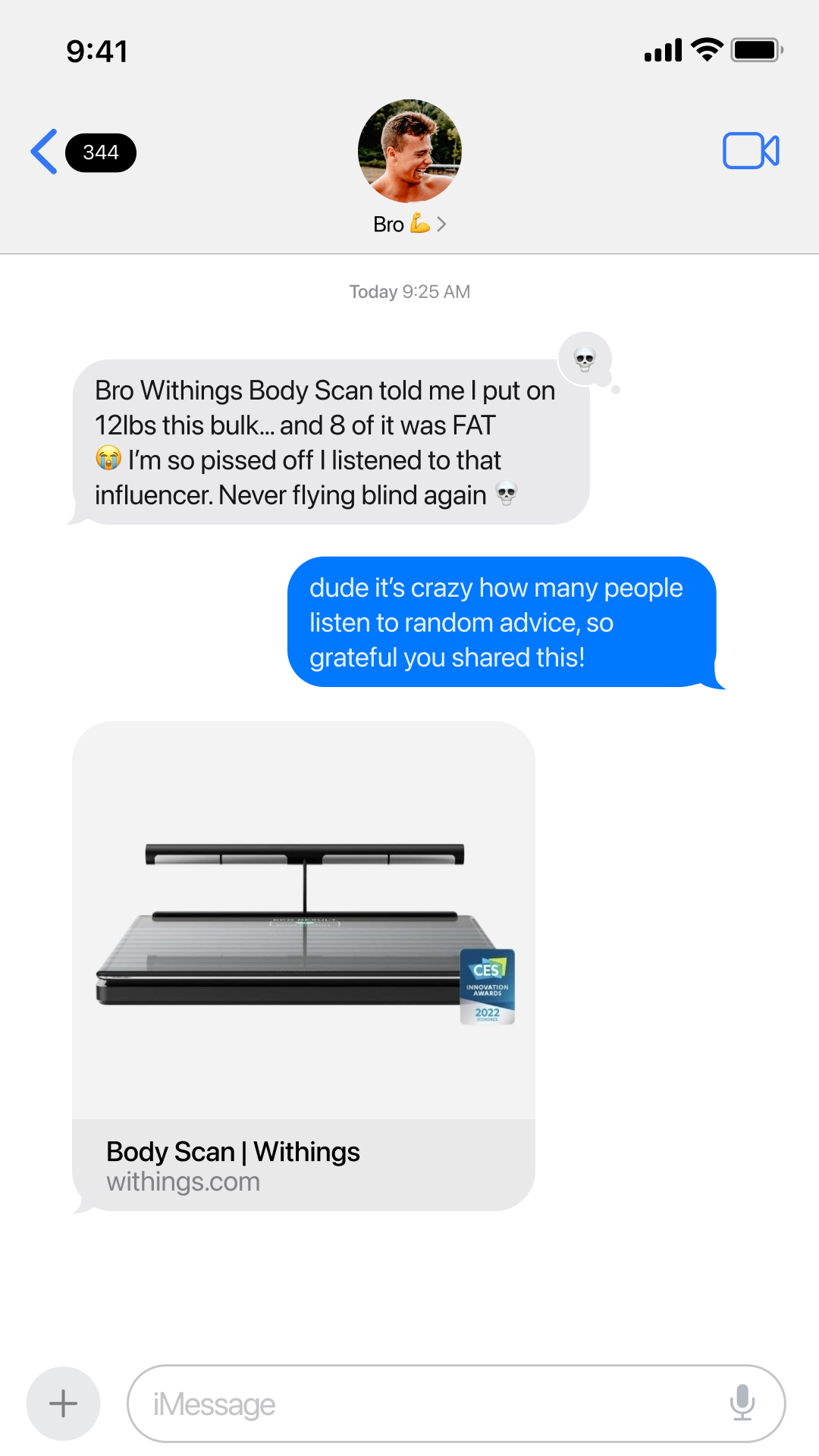 Wellness Facebook ad example 7: Know what you're actually building.