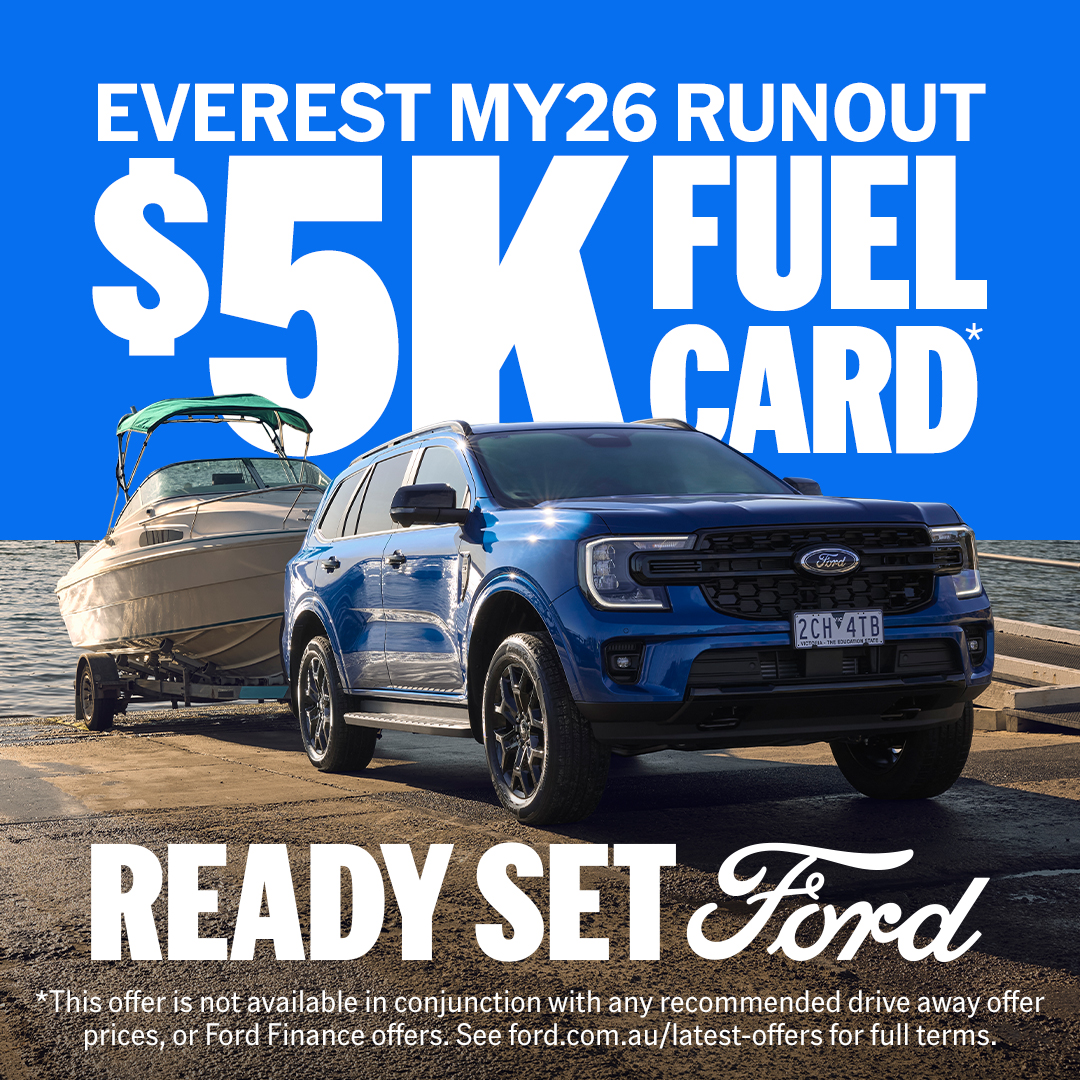 Automotive Facebook ad example 11: Get $5K Fuel Card on Everest MY26