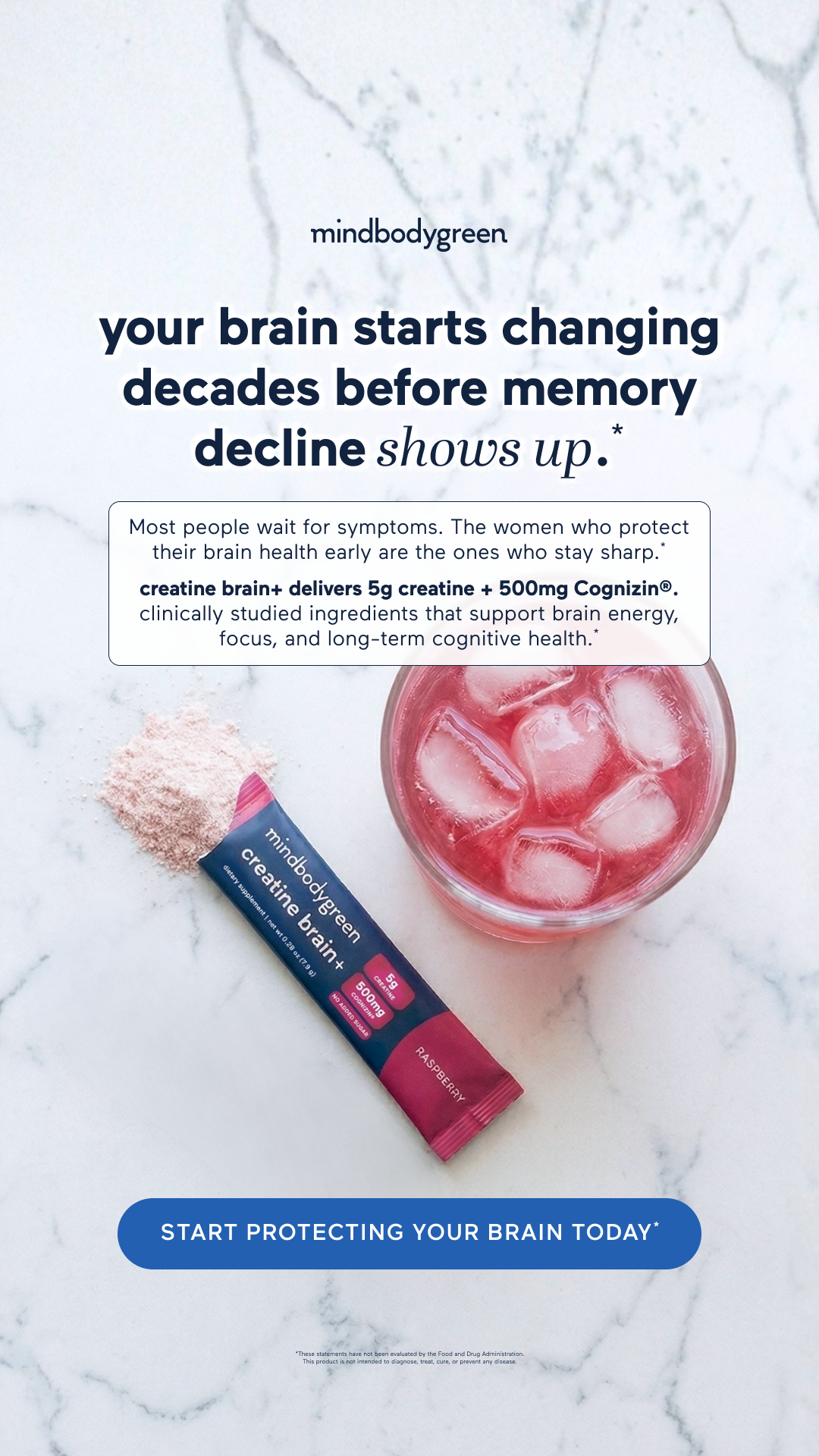 Wellness Facebook ad example 13: 🧠 Support your brain for life with creatine backed by science 🧬*