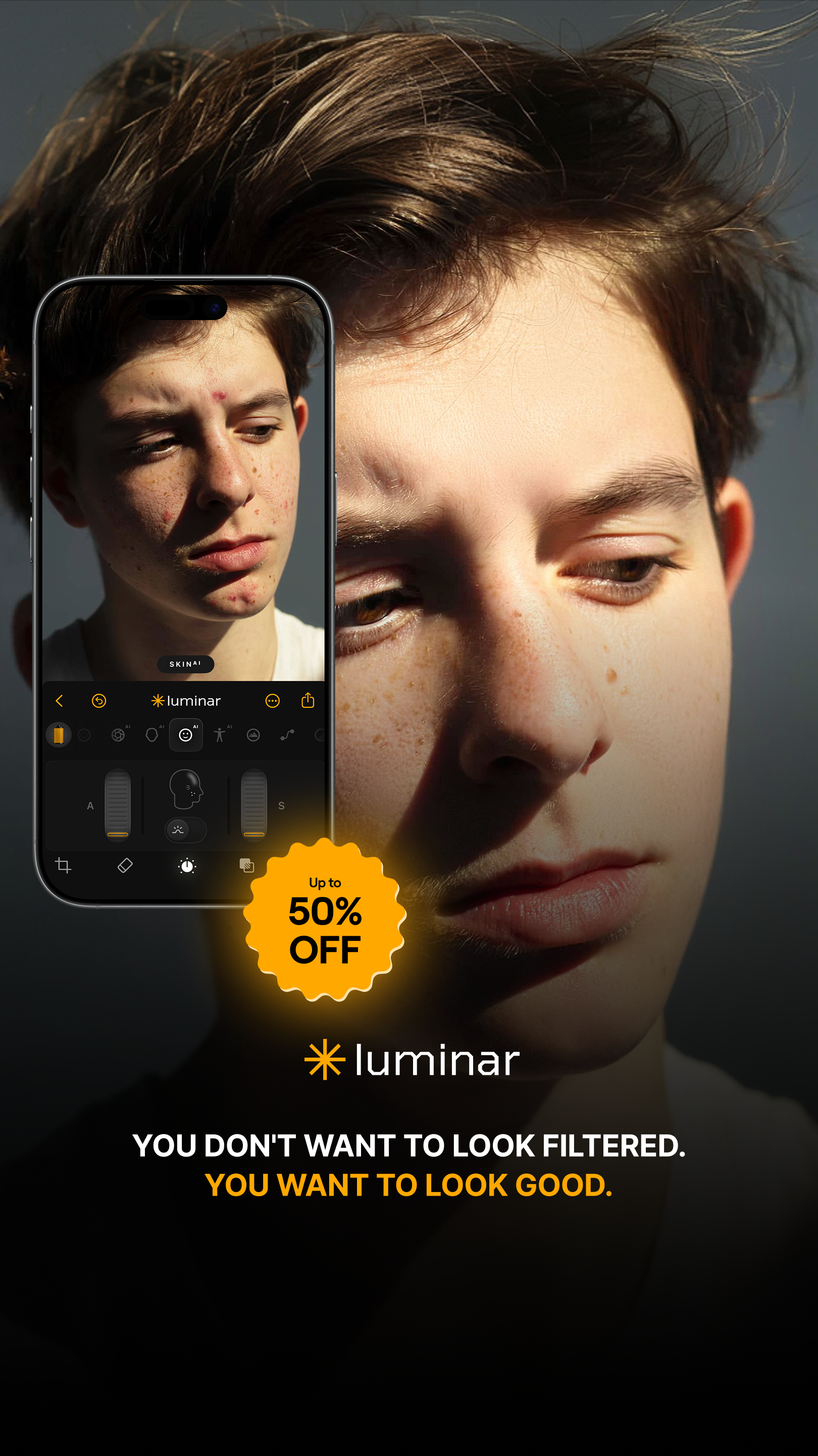 Photography Facebook ad example 21: Edit photos on the go