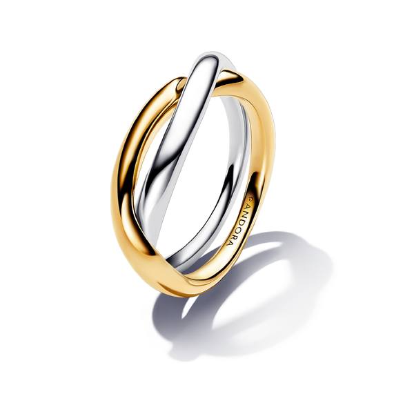 Jewelry Facebook ad example 9: Two-tone Entwined Bands Ring - Sz. 60