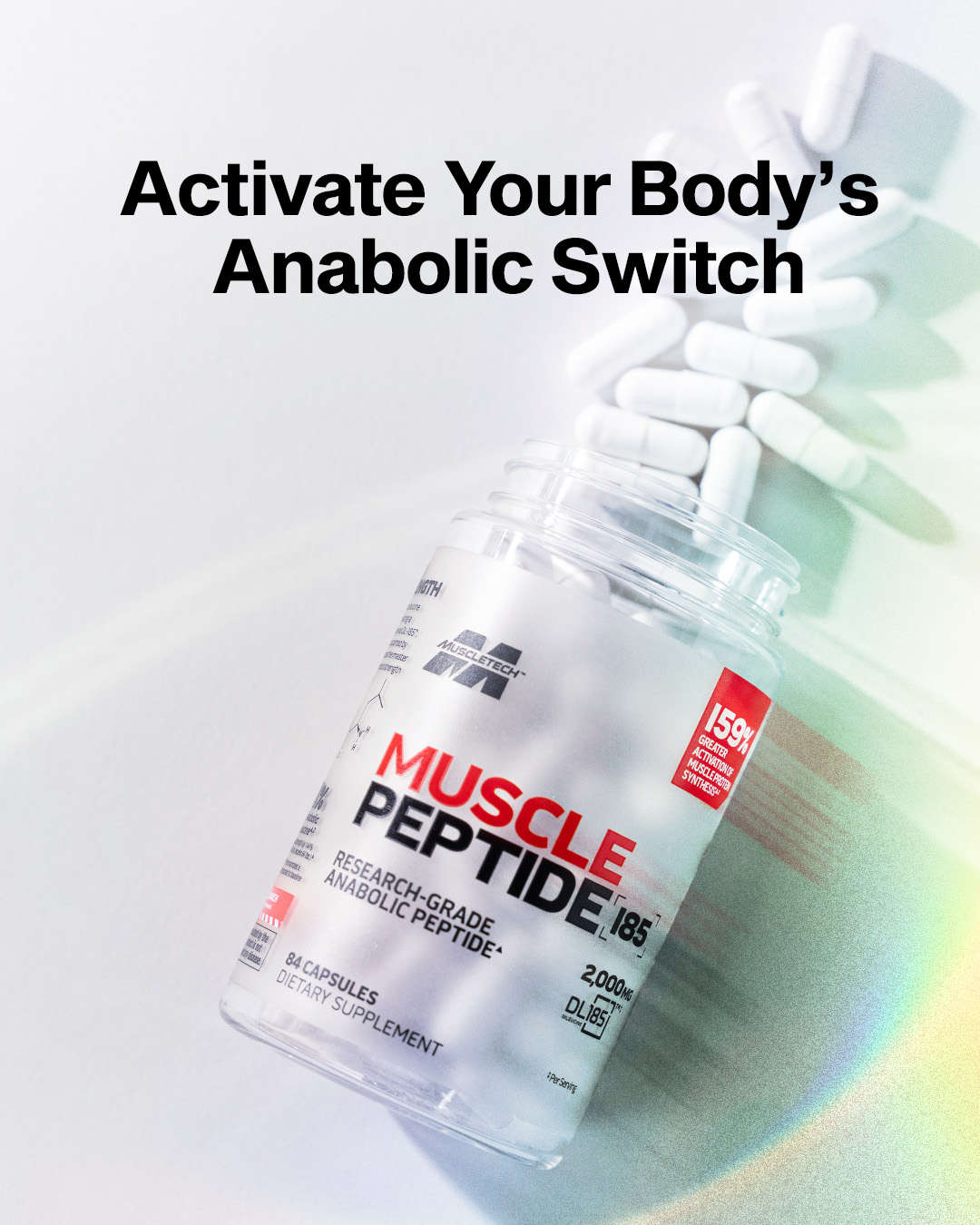Supplements Facebook ad example 44: Game Changing Muscle Gains