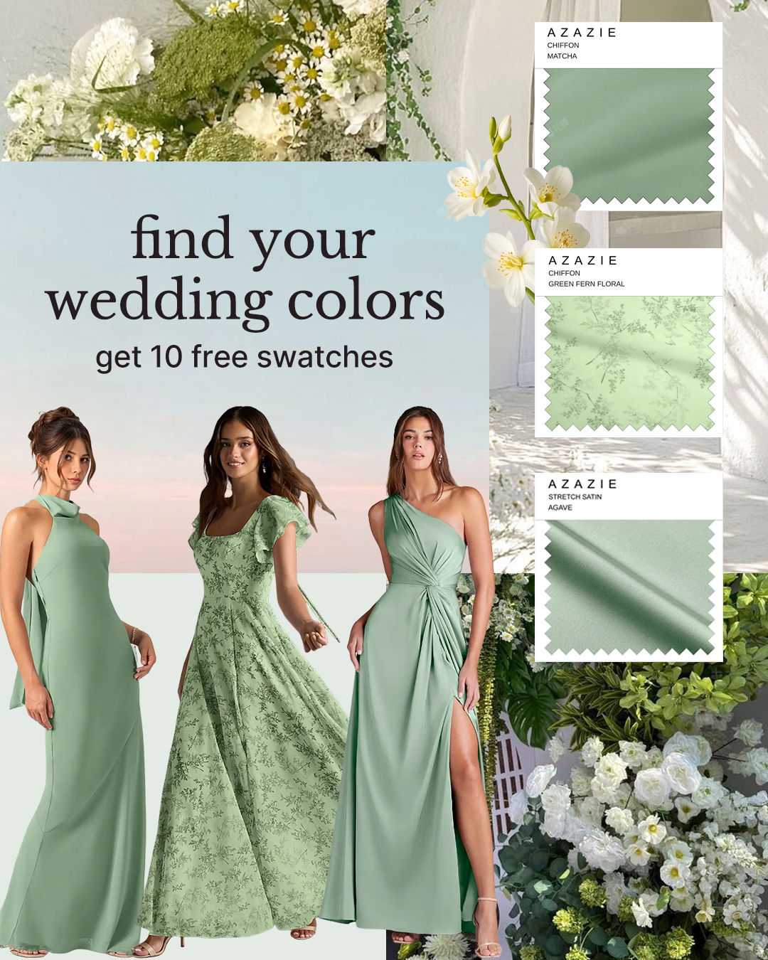 Weddings Facebook ad example 17: 600+ Styles in 90+ Colors