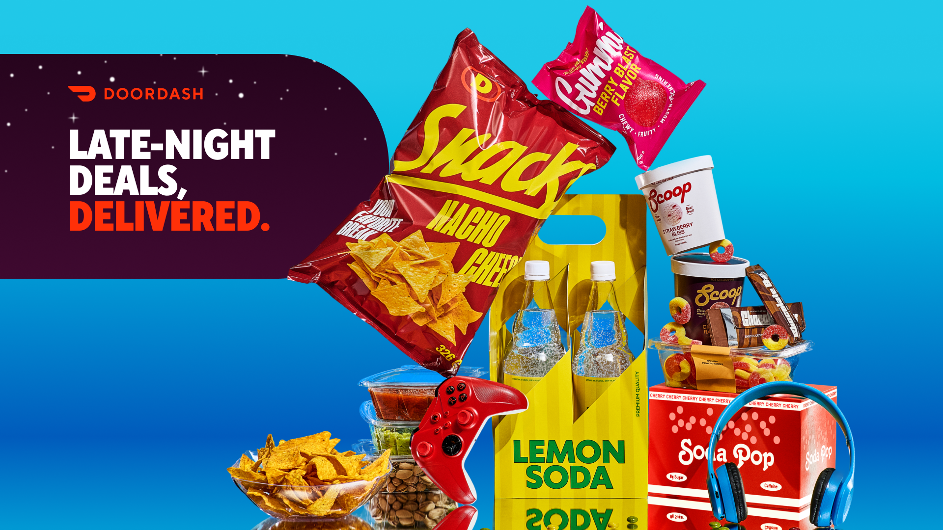 Apps Facebook ad example 44: Save on late-night needs