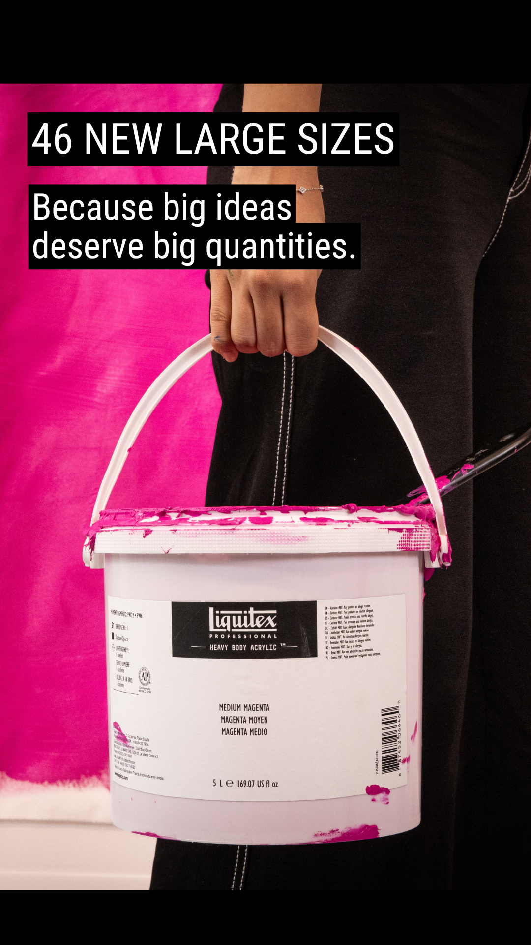 Art & Design Facebook ad example 3: Bigger. Bolder. Better.