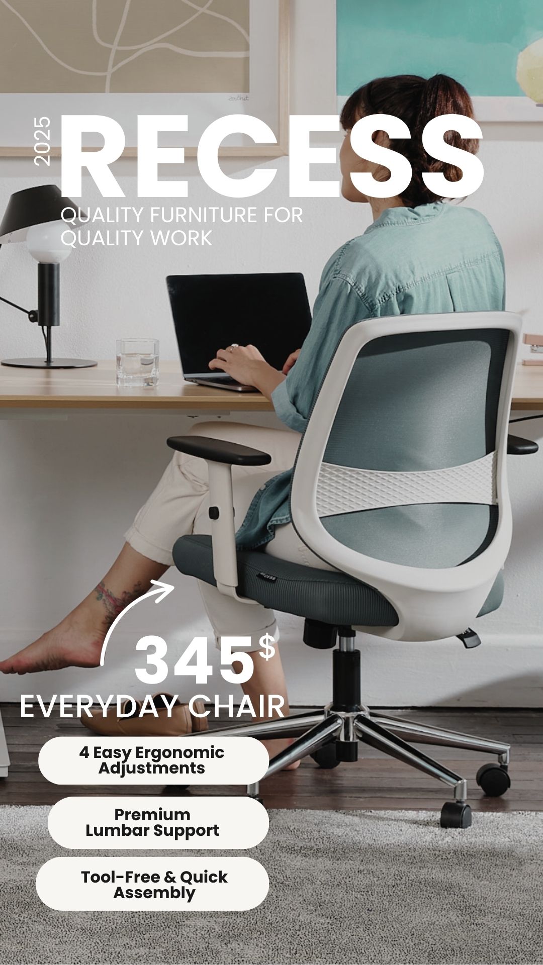 Office Facebook ad example 16: Ergonomic Office Chairs ✨