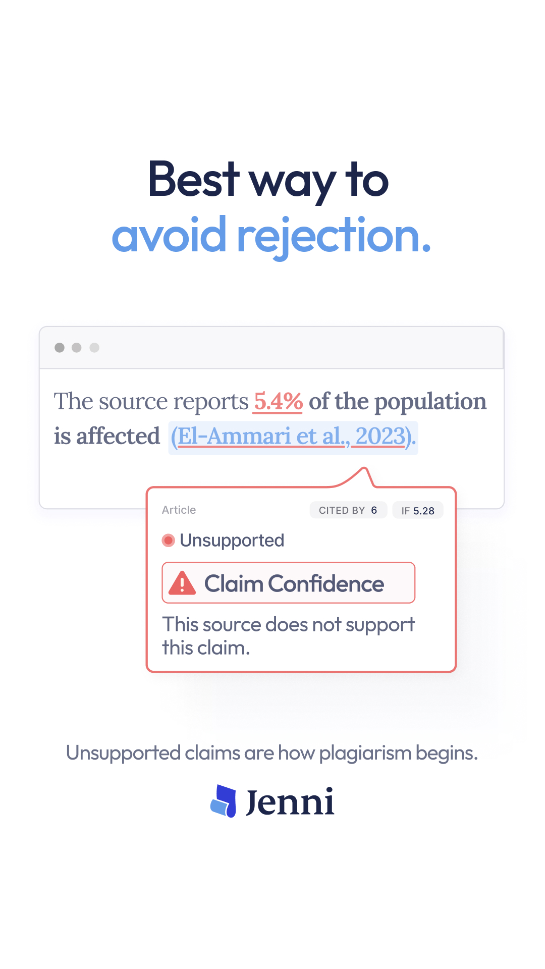 Wellness Facebook ad example 24: Submit your Papers with Confidence 💪