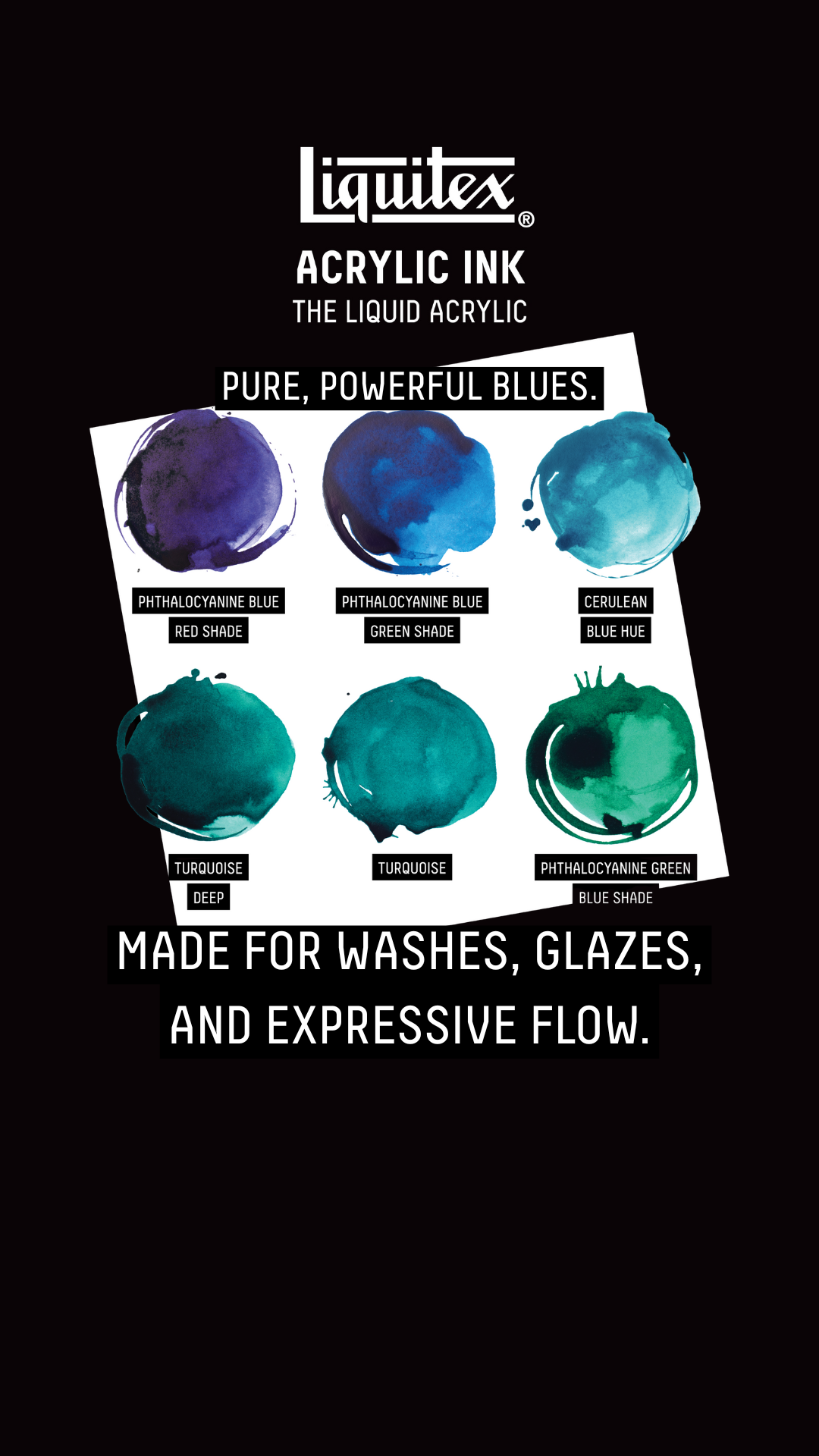 Art & Design Facebook ad example 48: AQUA ACRYLIC INKS
