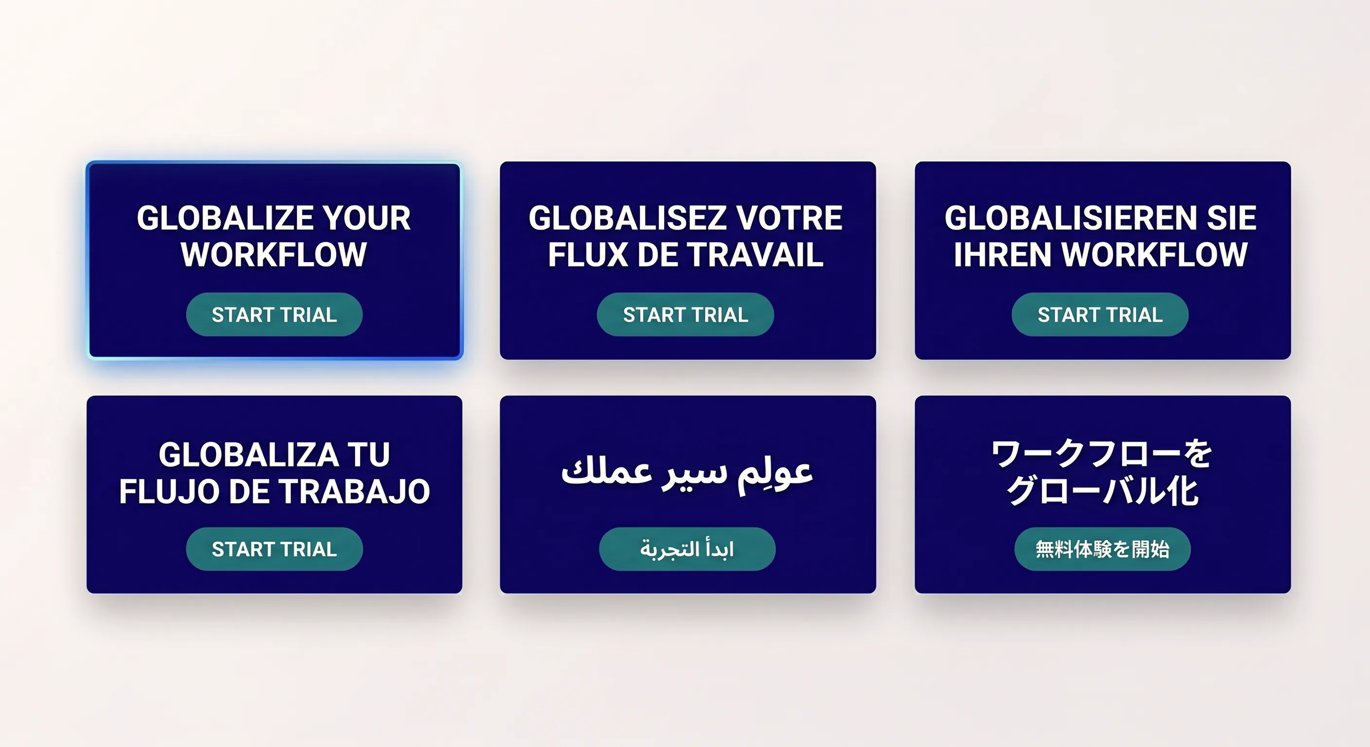 Localized translated ad