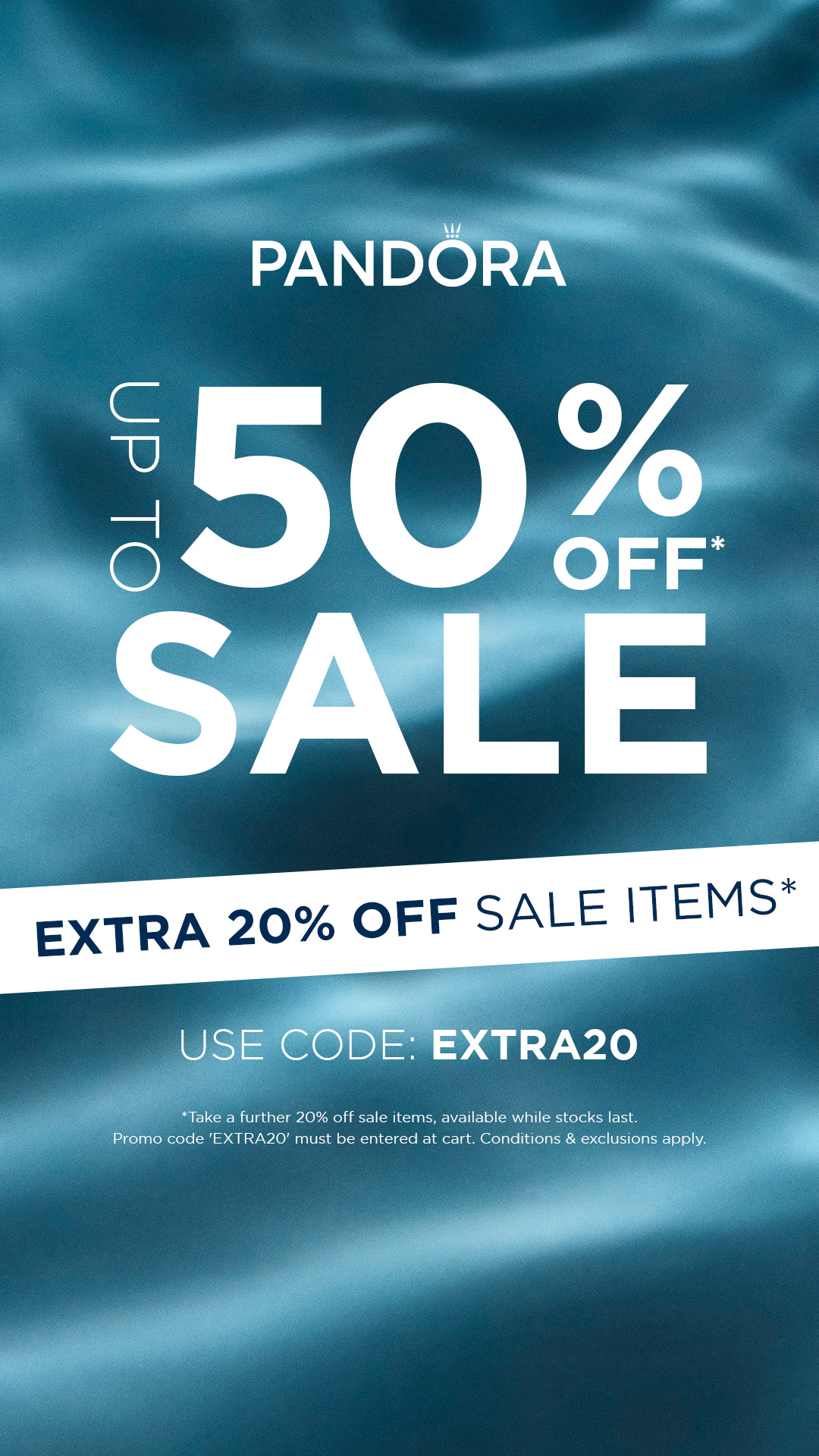 Jewelry Facebook ad example 10: Take an EXTRA 20% OFF*!