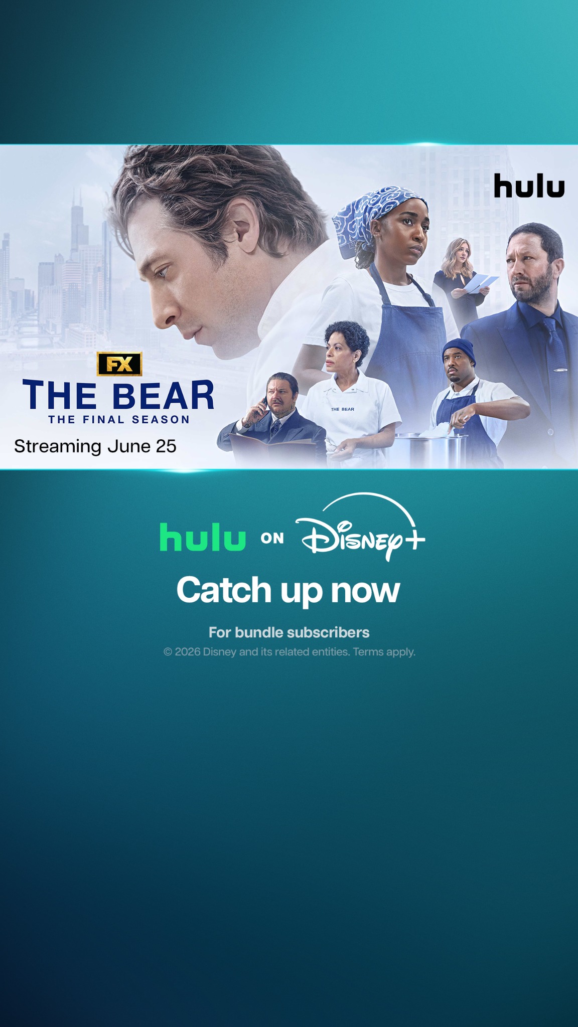 Entertainment Facebook ad example 9: Disney+ and Hulu