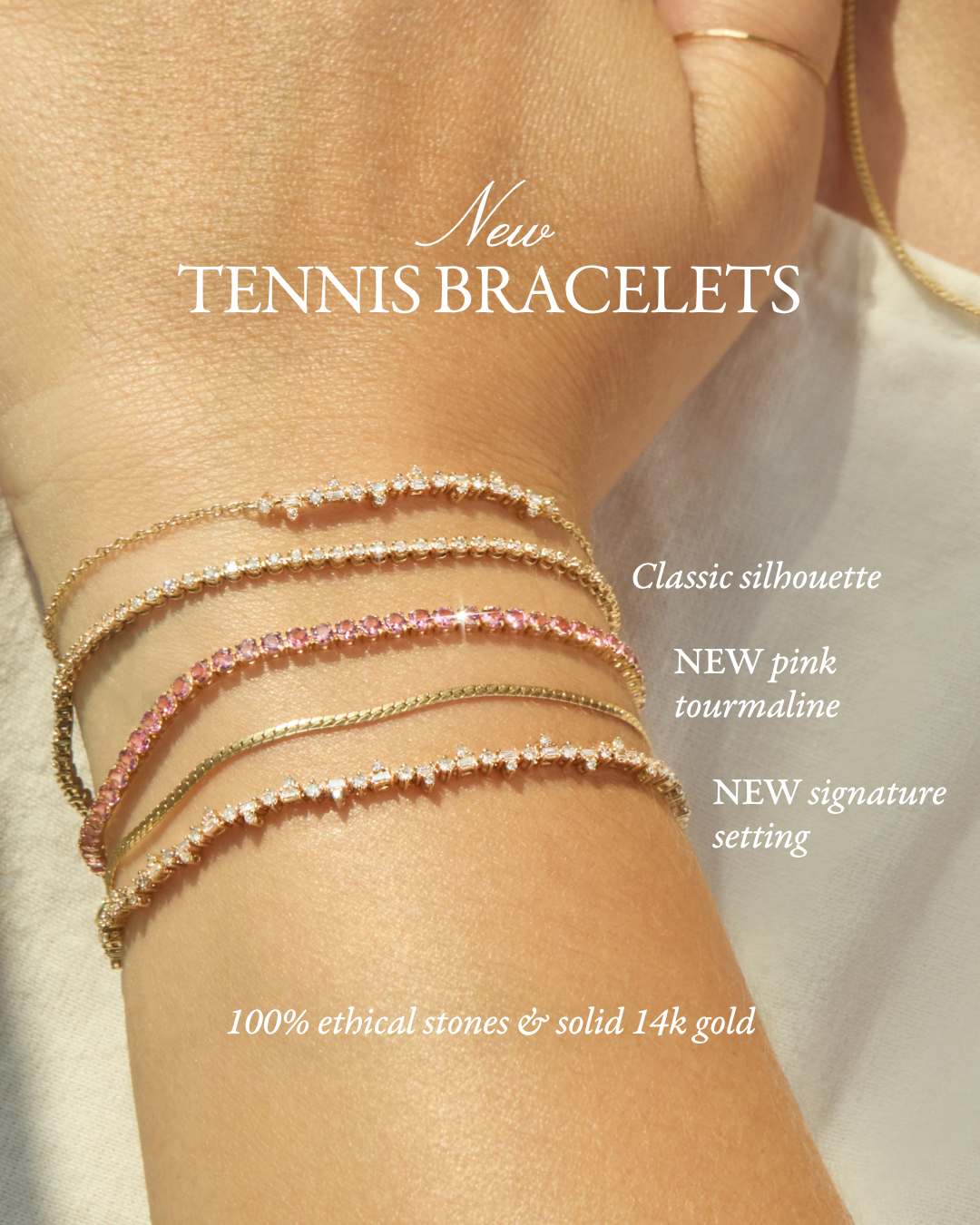 Jewelry Facebook ad example 46: Tennis Bracelets