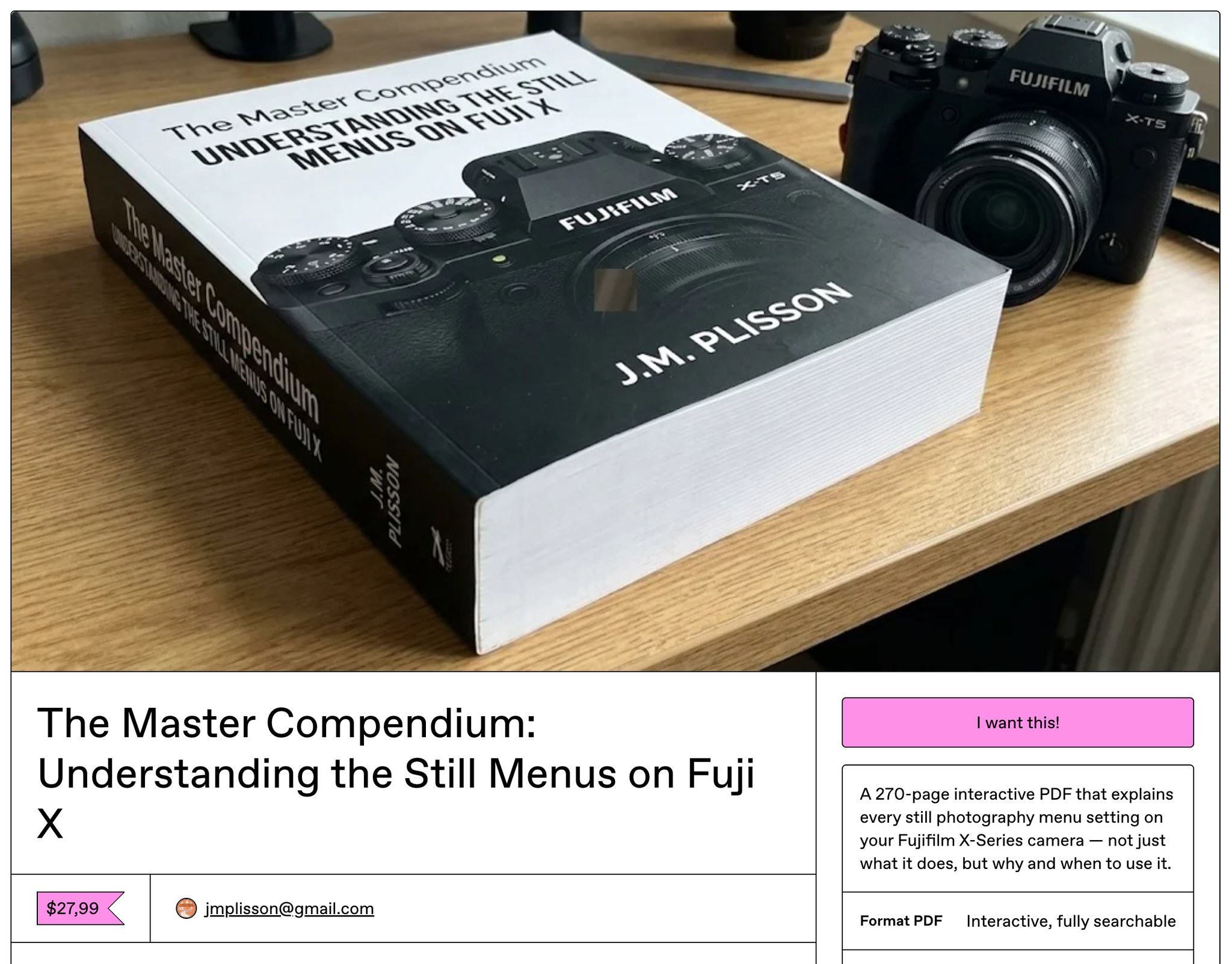 Subscriptions Facebook ad example 31: The Master Compendium is Here: Master Your Fuji X in 4 Formats!