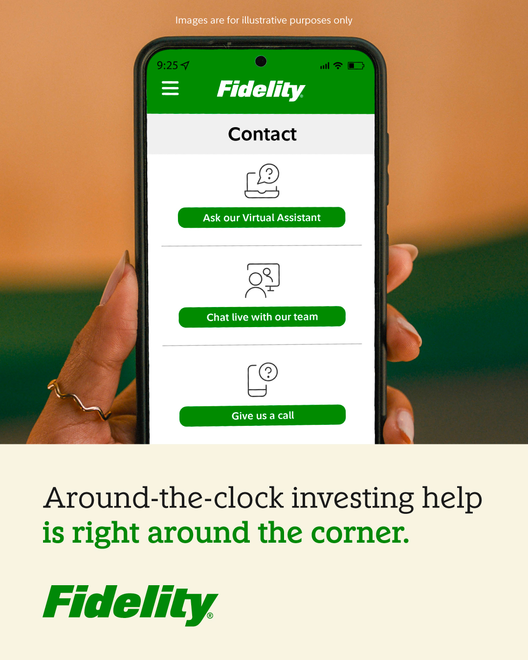 Finance Facebook ad example 24: Investing right this way.