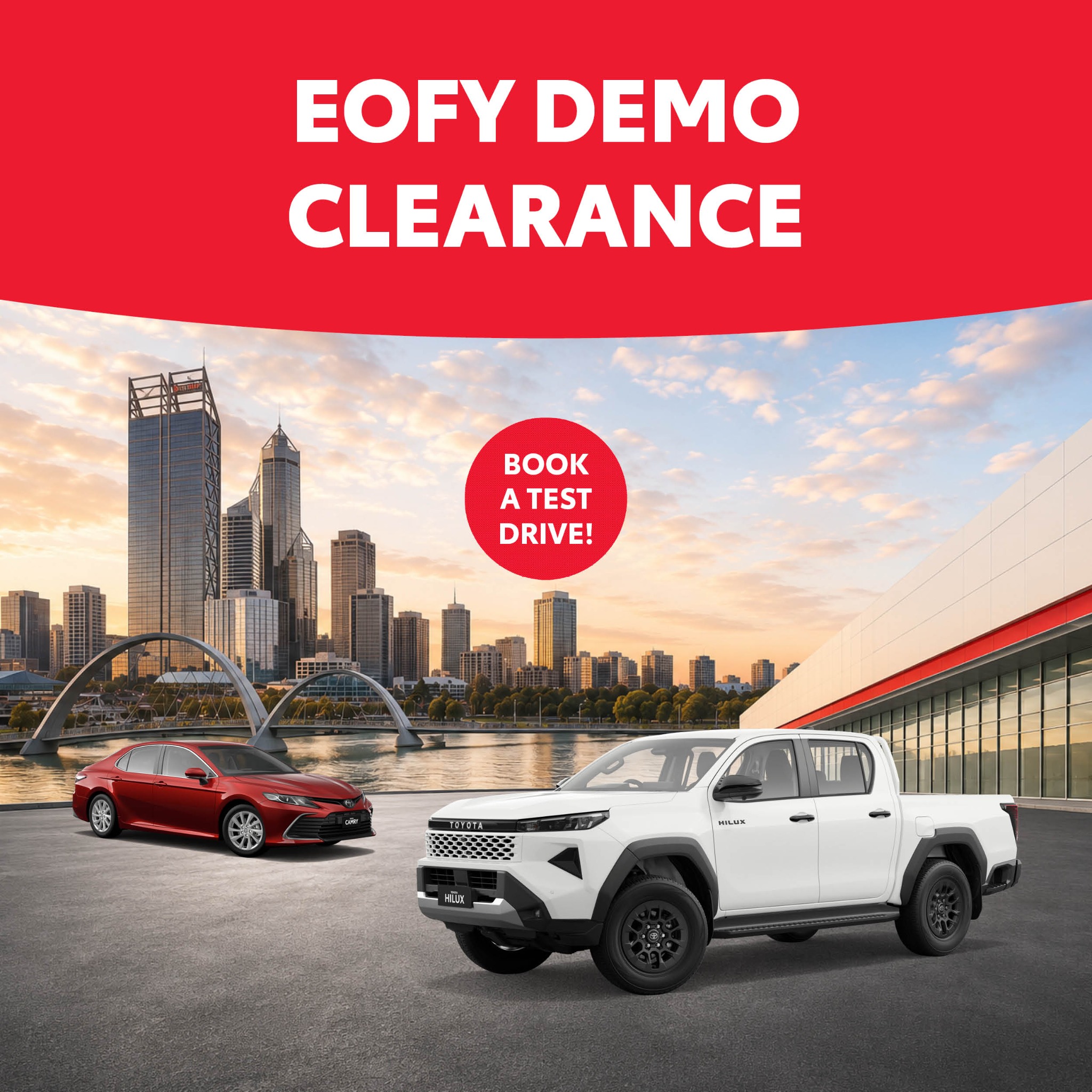 Automotive Facebook ad example 33: EOFY Demo Clearance @ City Toyota