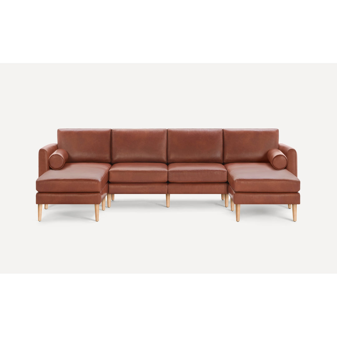 Home Facebook ad example 4: Nomad Leather Double Chaise Sectional
