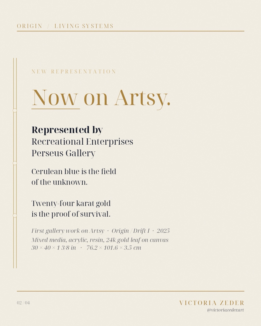 Art & Design Facebook ad example 26: Victoria Zeder.Art