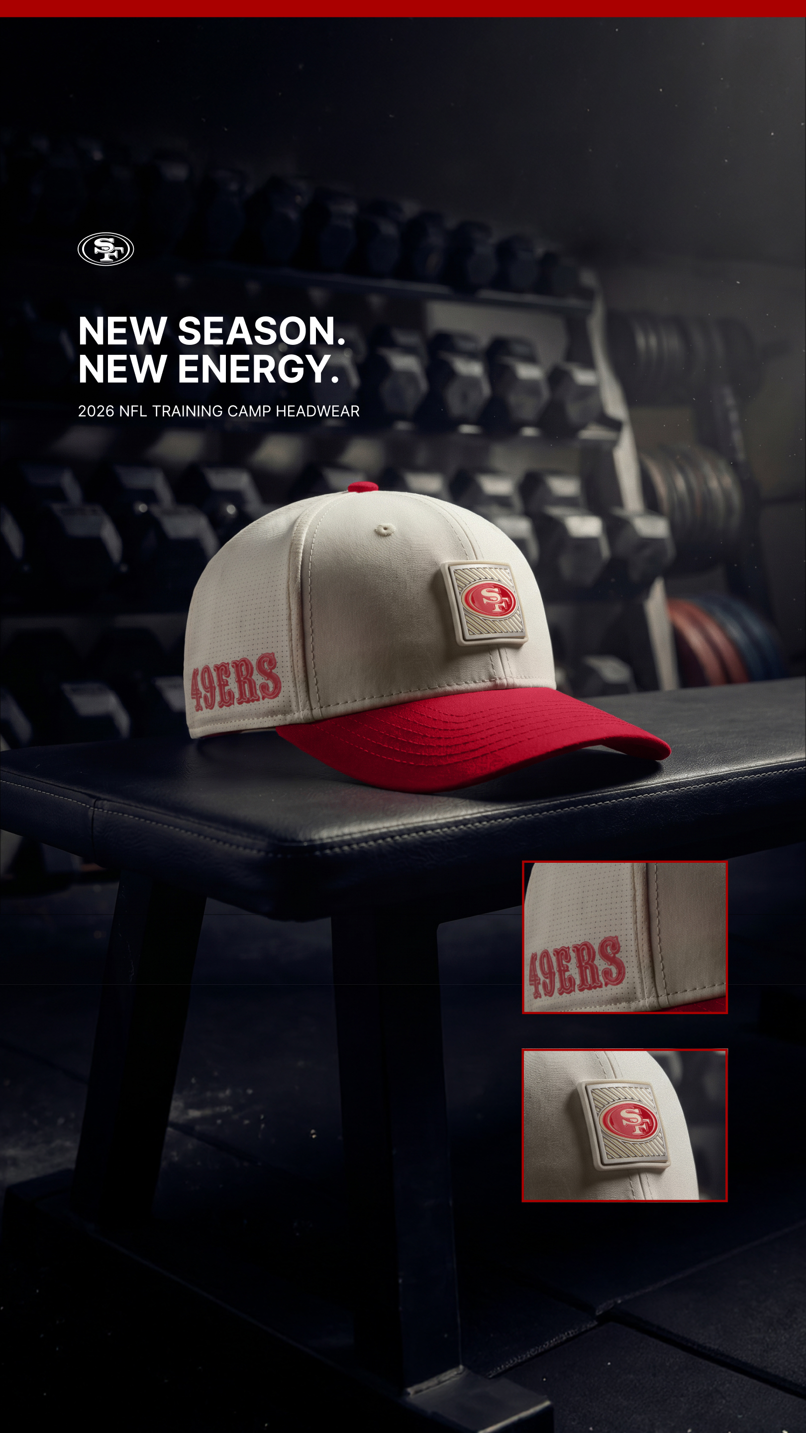 Entertainment Facebook ad example 15: 2026 Training Camp Headwear