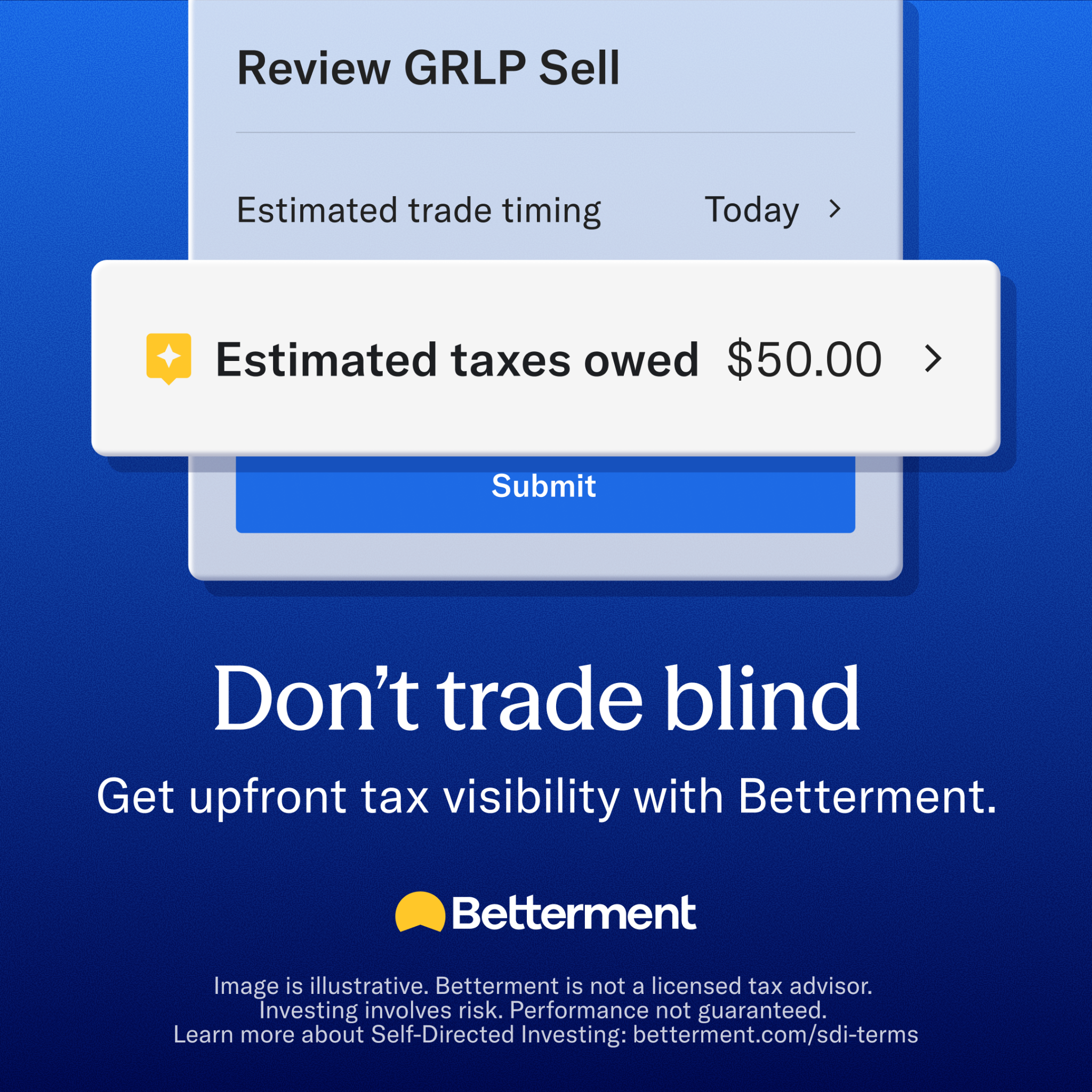 Finance Facebook ad example 11: Invest with tax insights