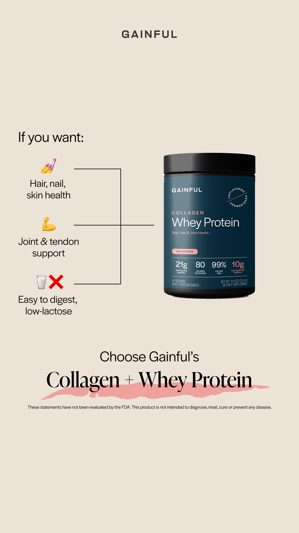 Supplements Facebook ad example 32: Easy to digest, low lactose formula