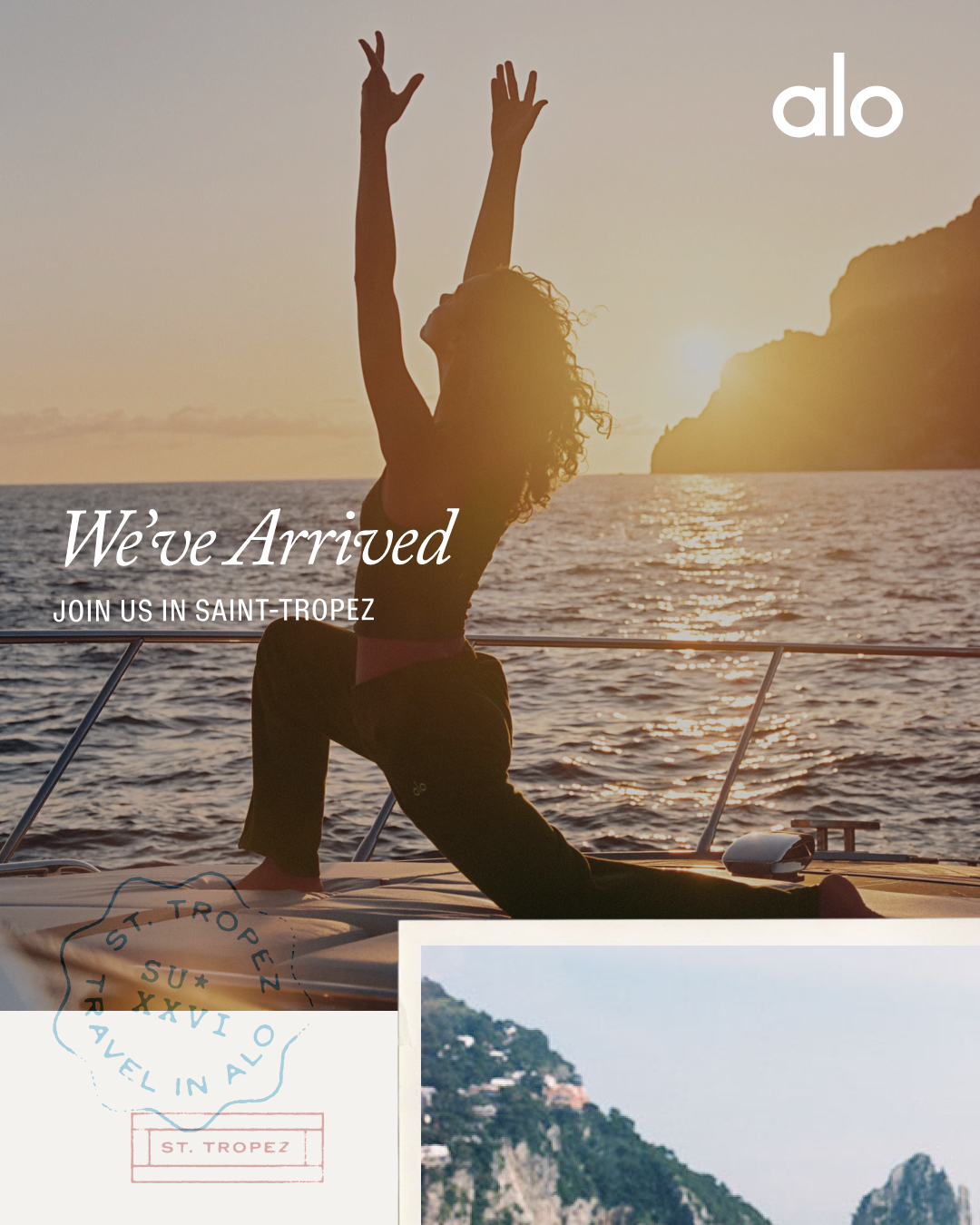 Fitness Facebook ad example 45: Join us in Saint-Tropez