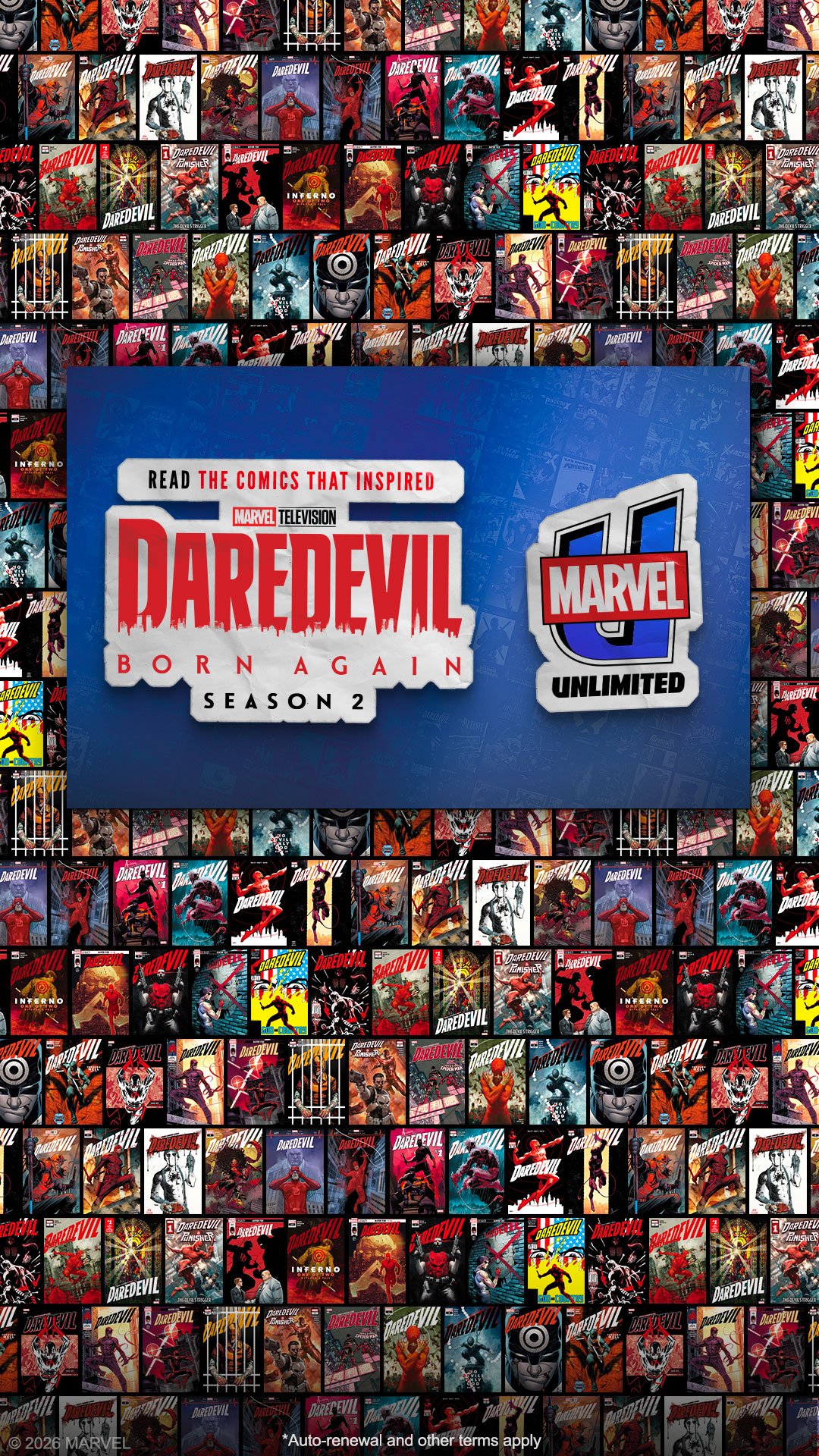 Entertainment Facebook ad example 41: Explore Daredevil’s Full Saga