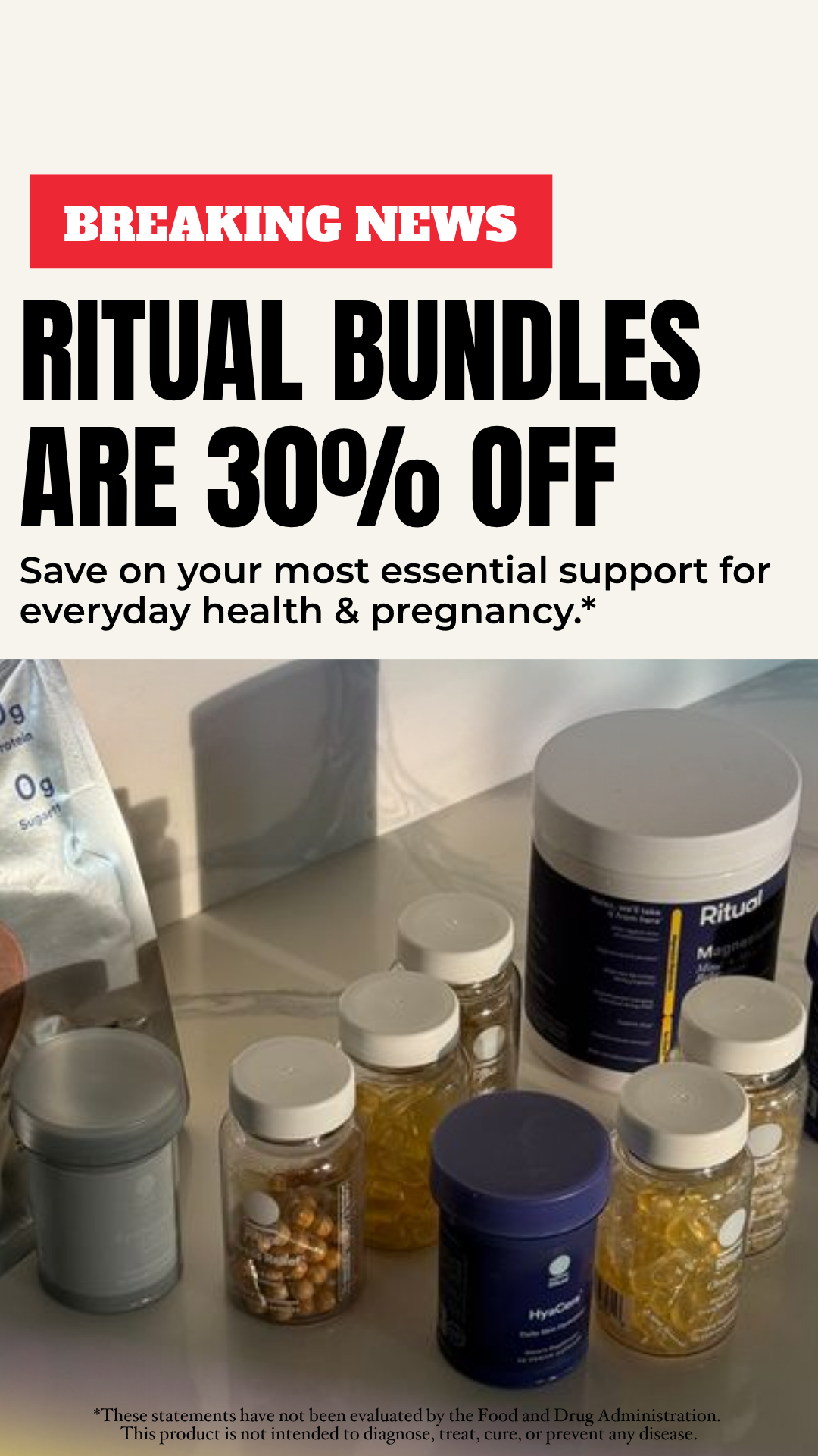 Cbd Facebook ad example 7: The daily essential lineup 💛