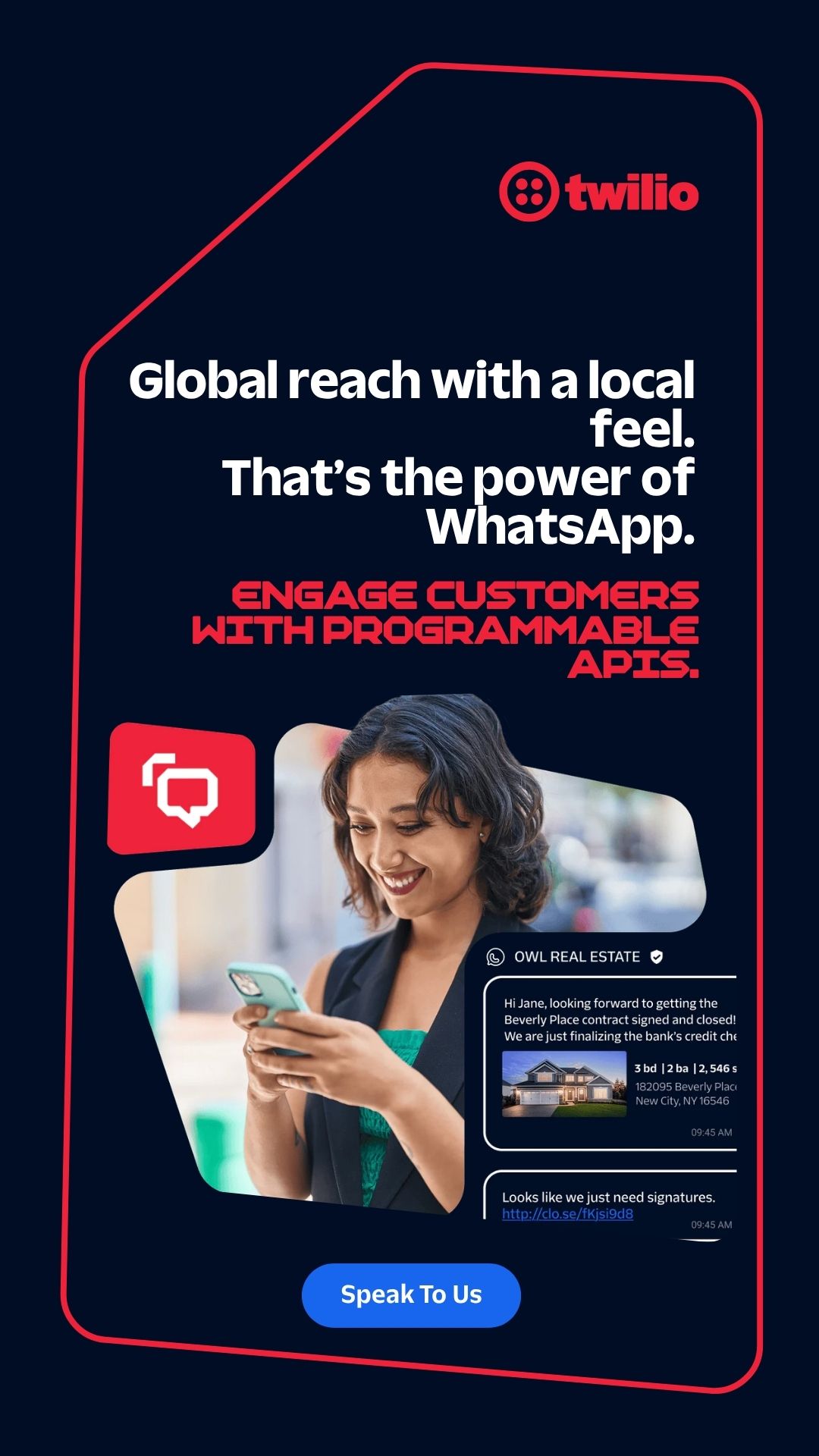 Software Facebook ad example 38: WhatsApp Business Calling