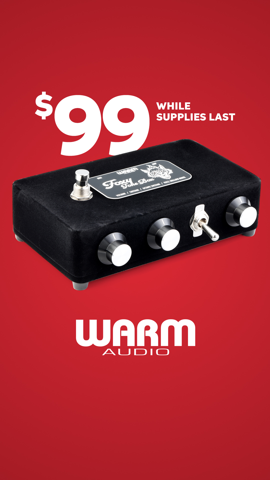 Entertainment Facebook ad example 34: Warm Audio Foxy Tone Box