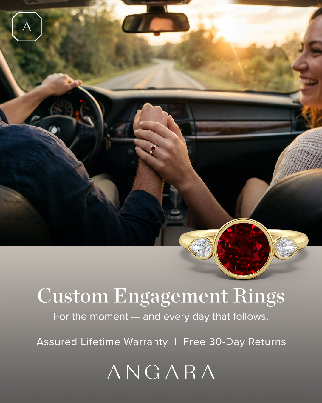 Jewelry Facebook ad example 35: Design Her Dream Ring Now