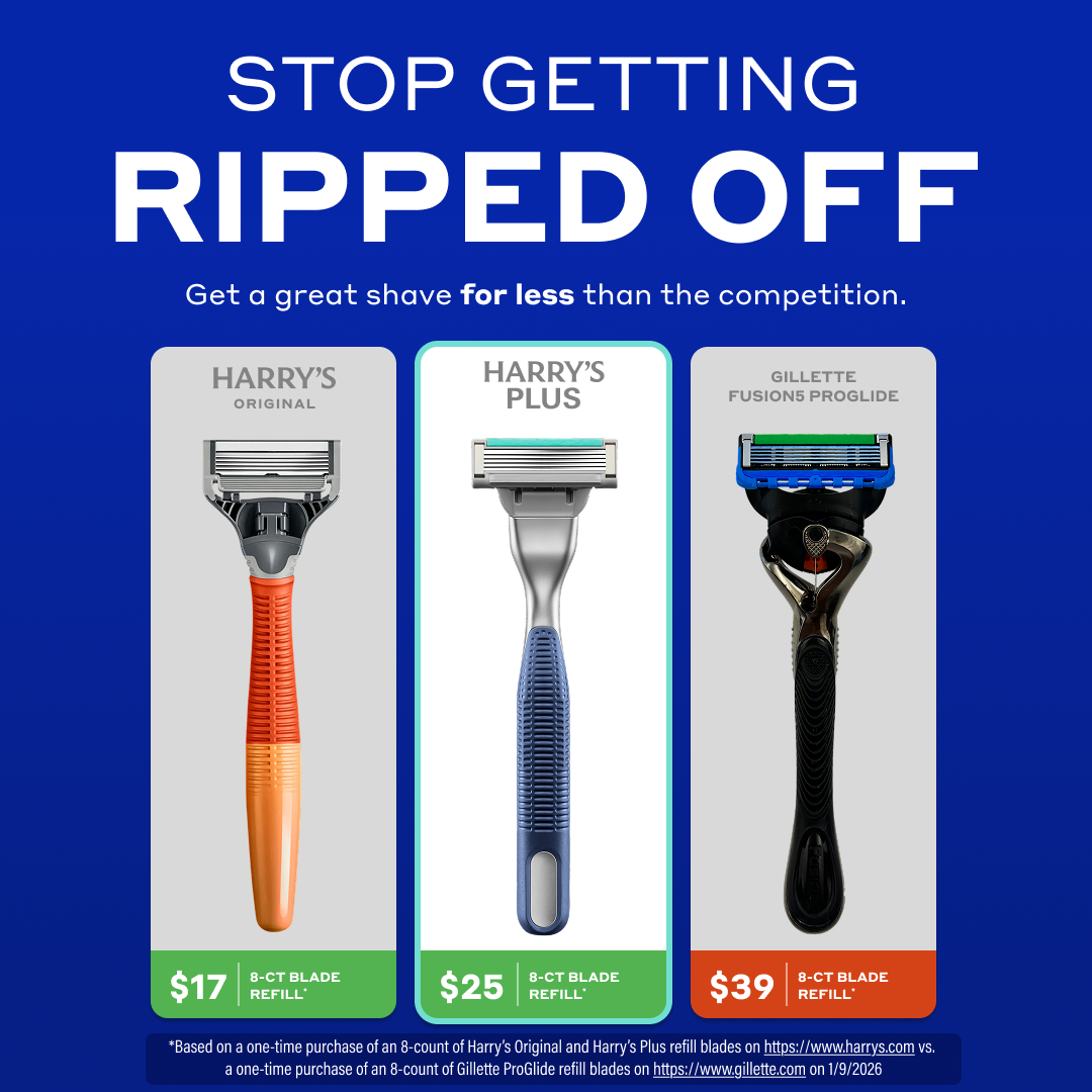 Beauty Facebook ad example 27: Introducing Harry's Plus