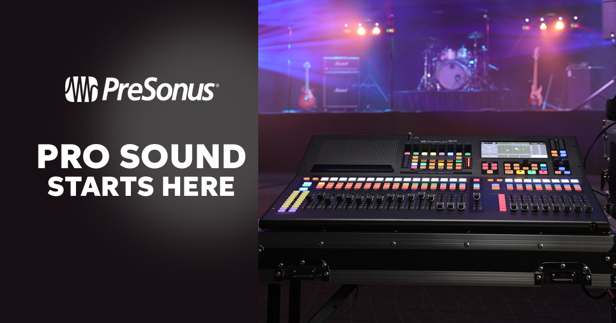Entertainment Facebook ad example 29: Save on Select PreSonus StudioLive Mixers