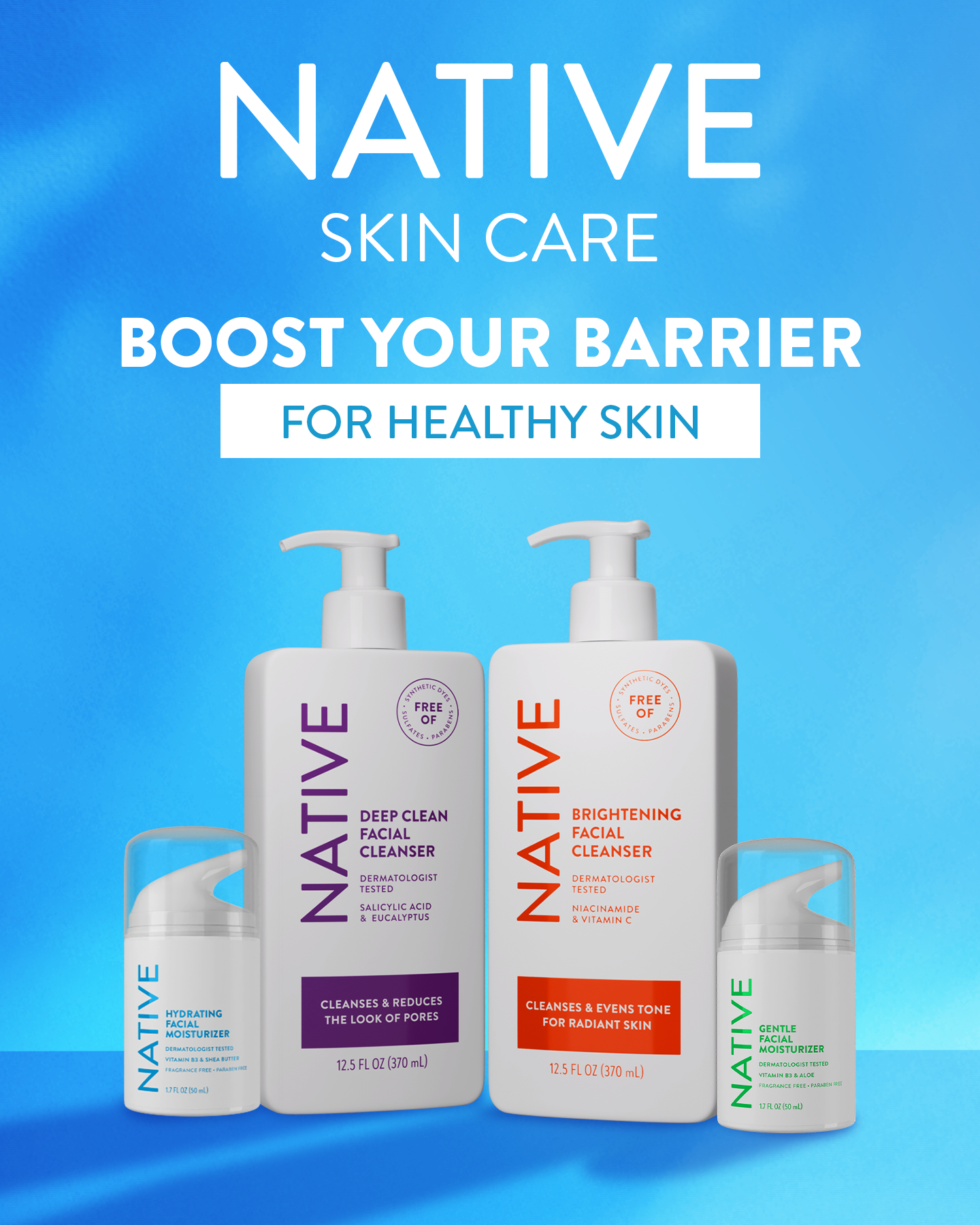 Beauty Facebook ad example 44: New NATIVE Skin Care
