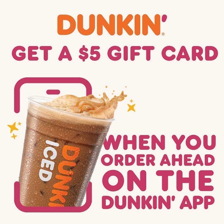 Food & Drink Facebook ad example 48: Snag a $5 Gift Card 👏